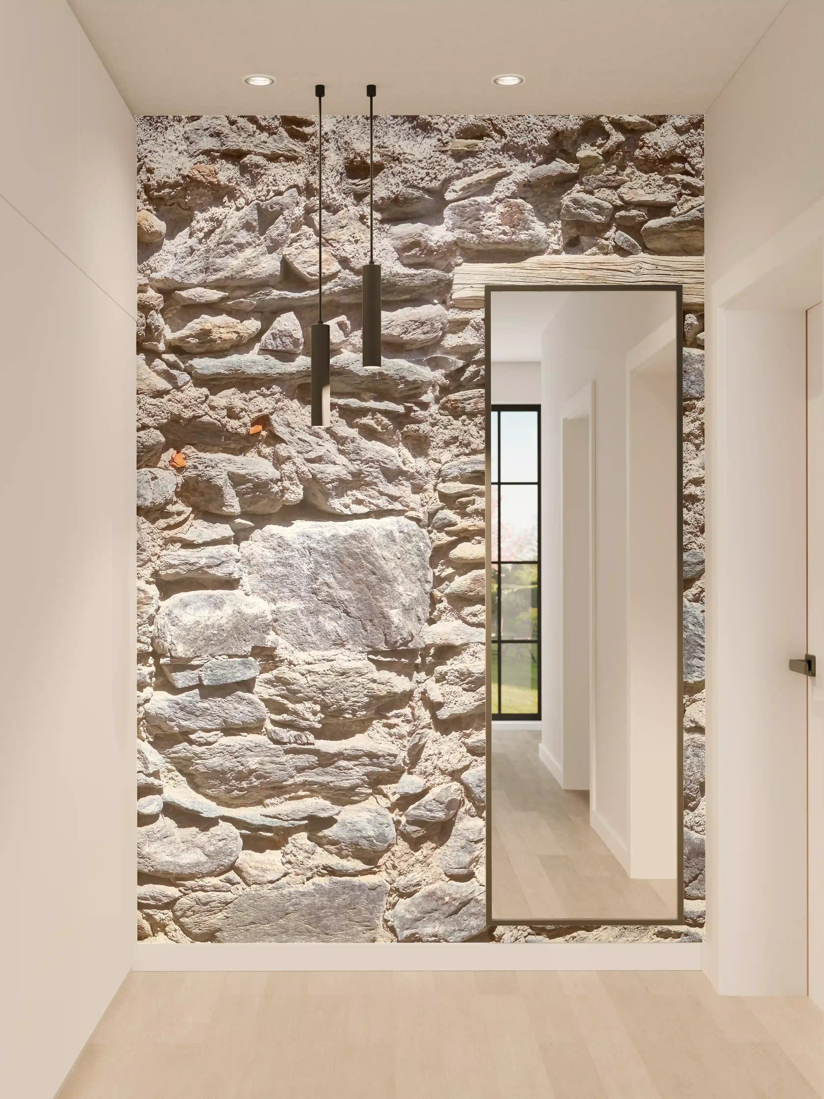 Wandverkleidung Flur - Altmodischer Kuhstall