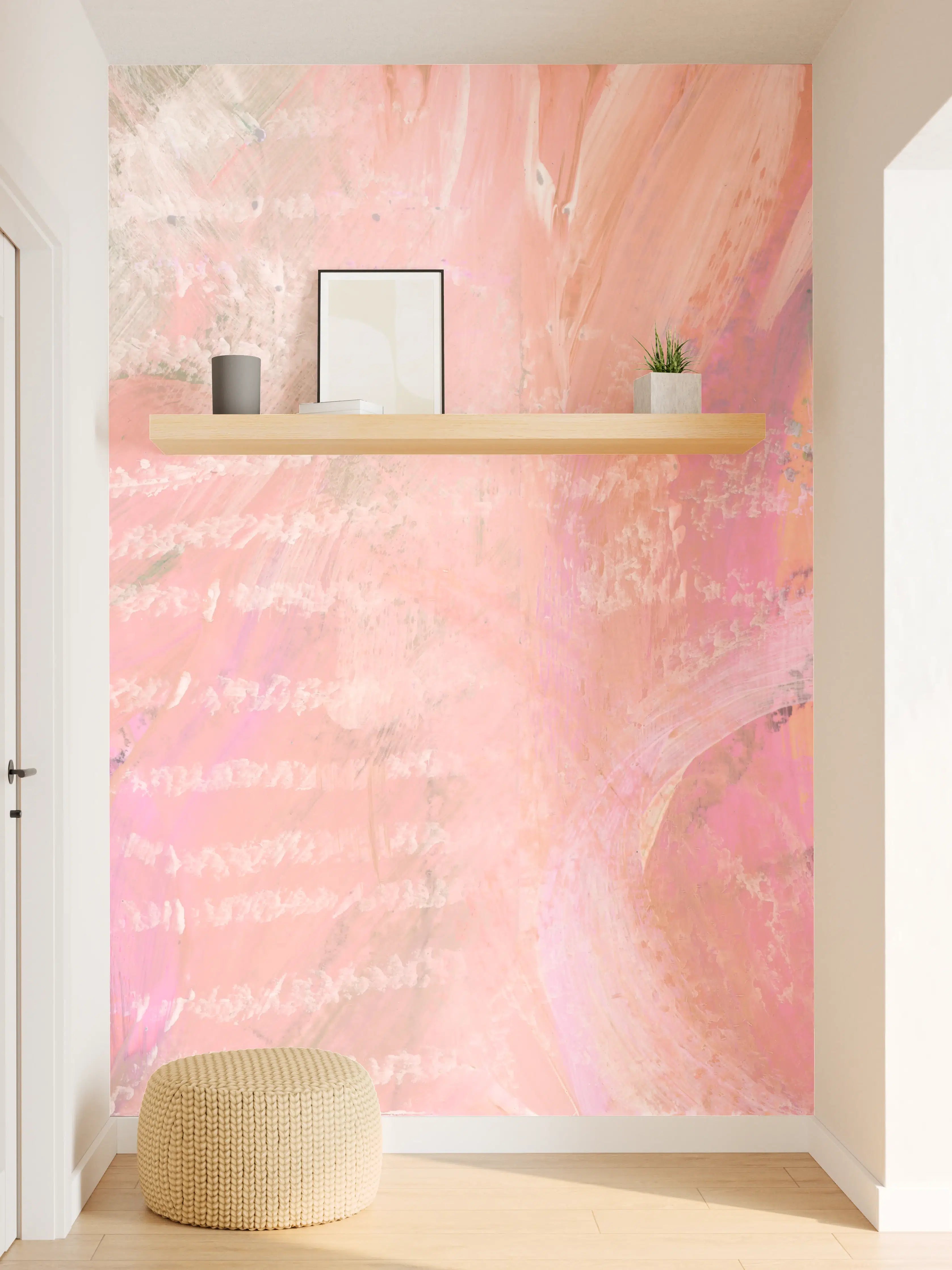Wandverkleidung Flur - Aquarell Kunst - Fleck Malerei