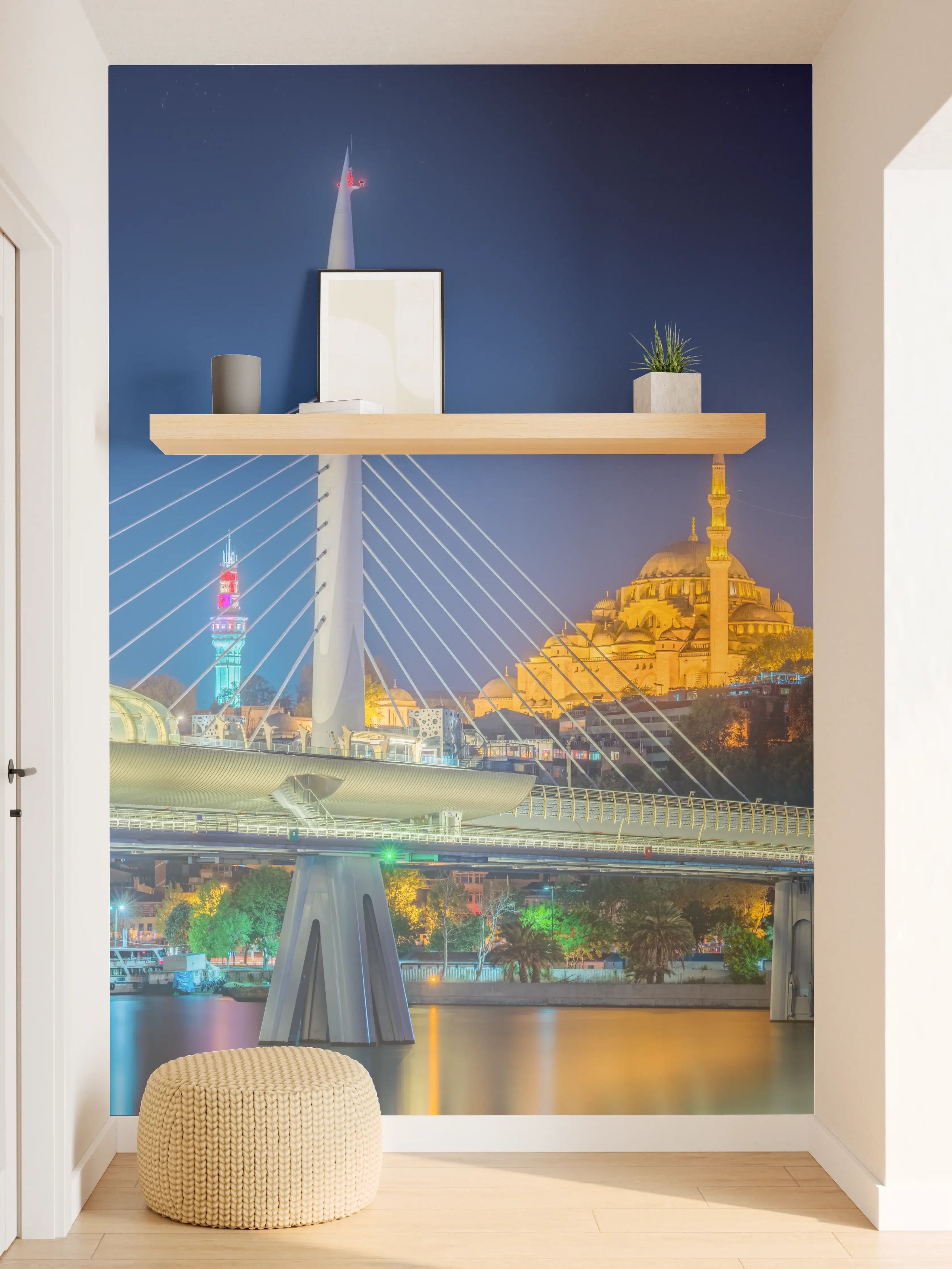 Wandverkleidung Flur - Atatürk-Brücke bei Nacht - Istanbul