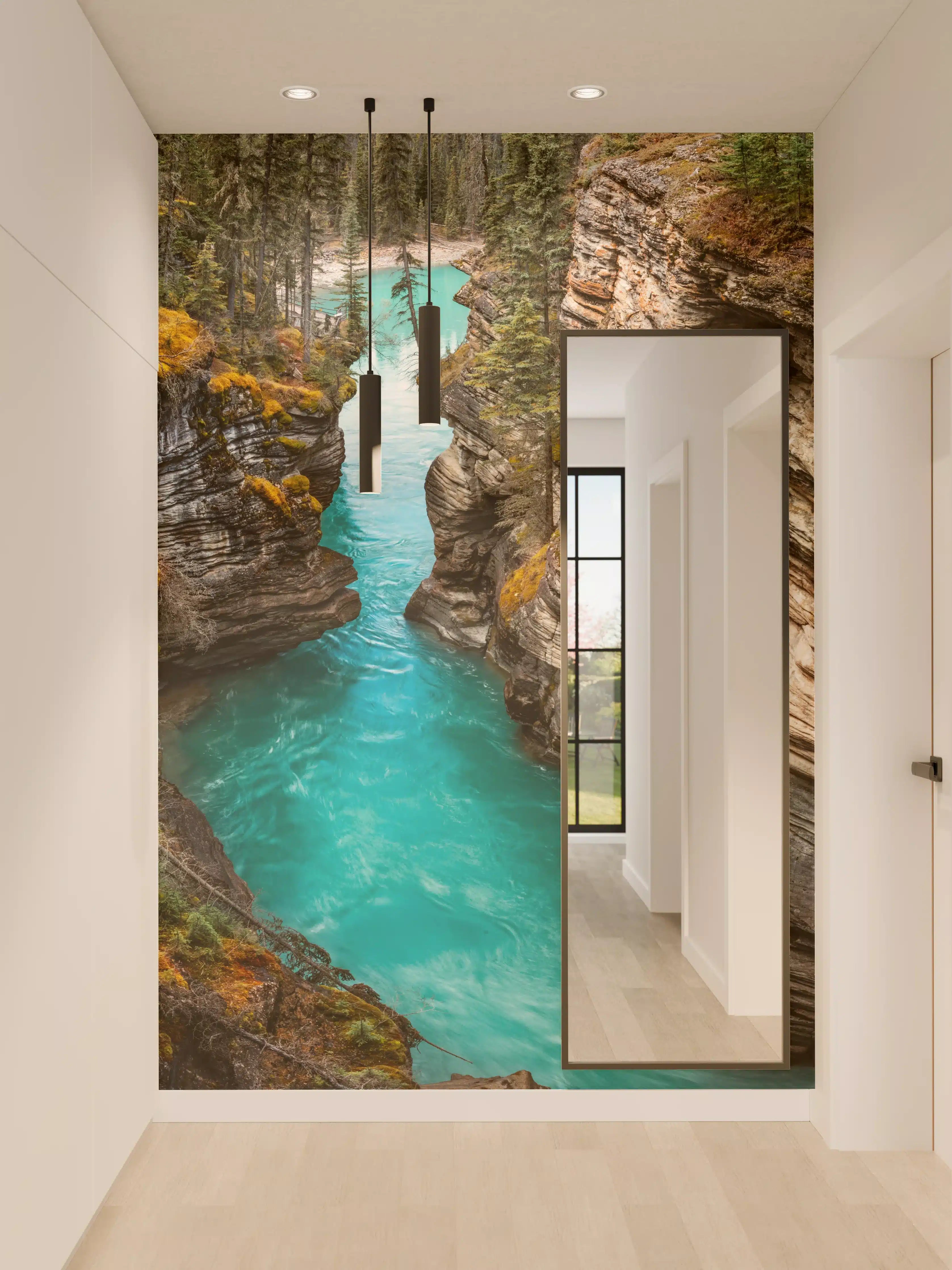 Wandverkleidung Flur - Athabasca Wasserfälle - Kanada