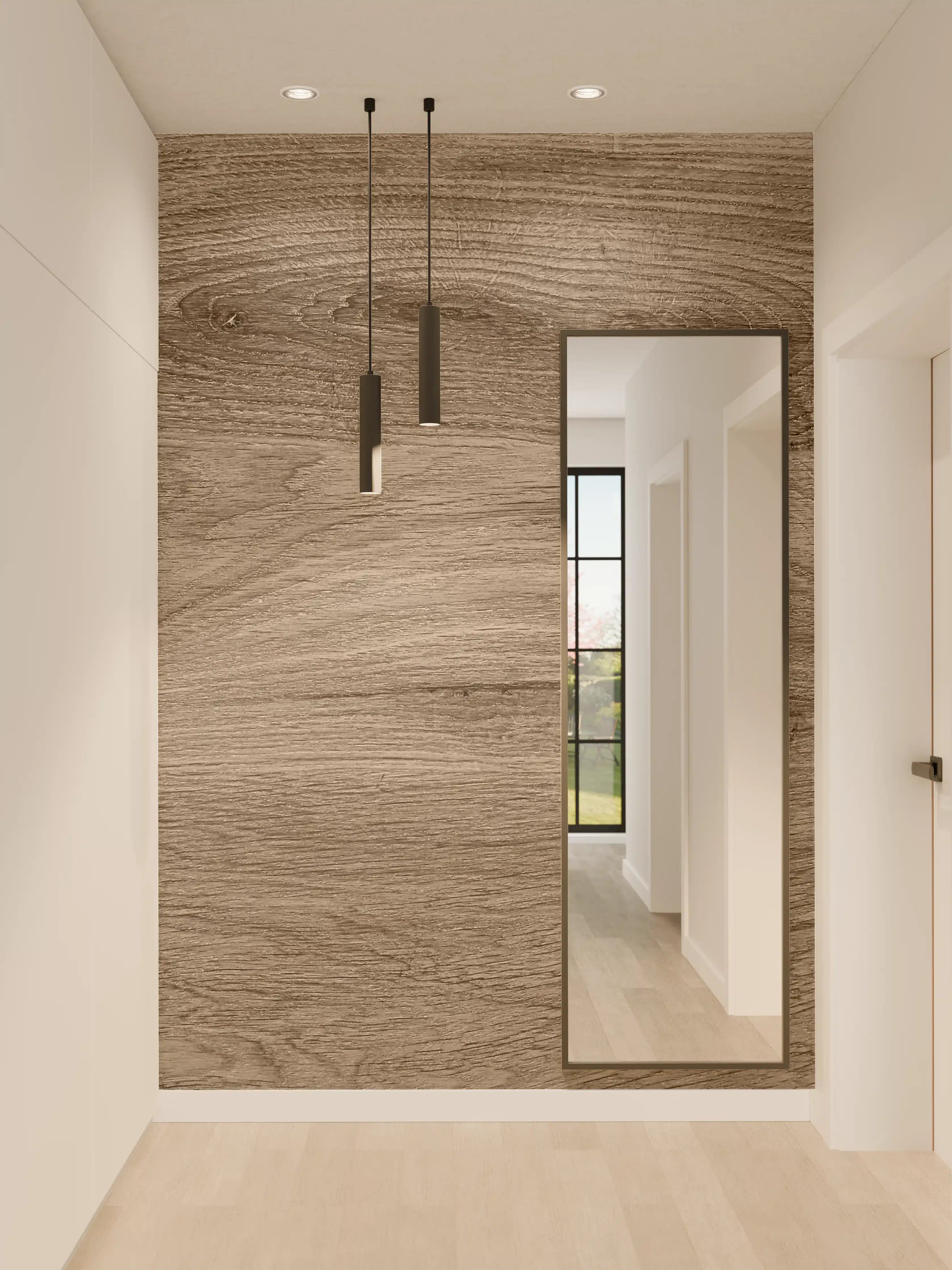 Wandverkleidung Flur - Authentisches Holzdesign für Einrichtung