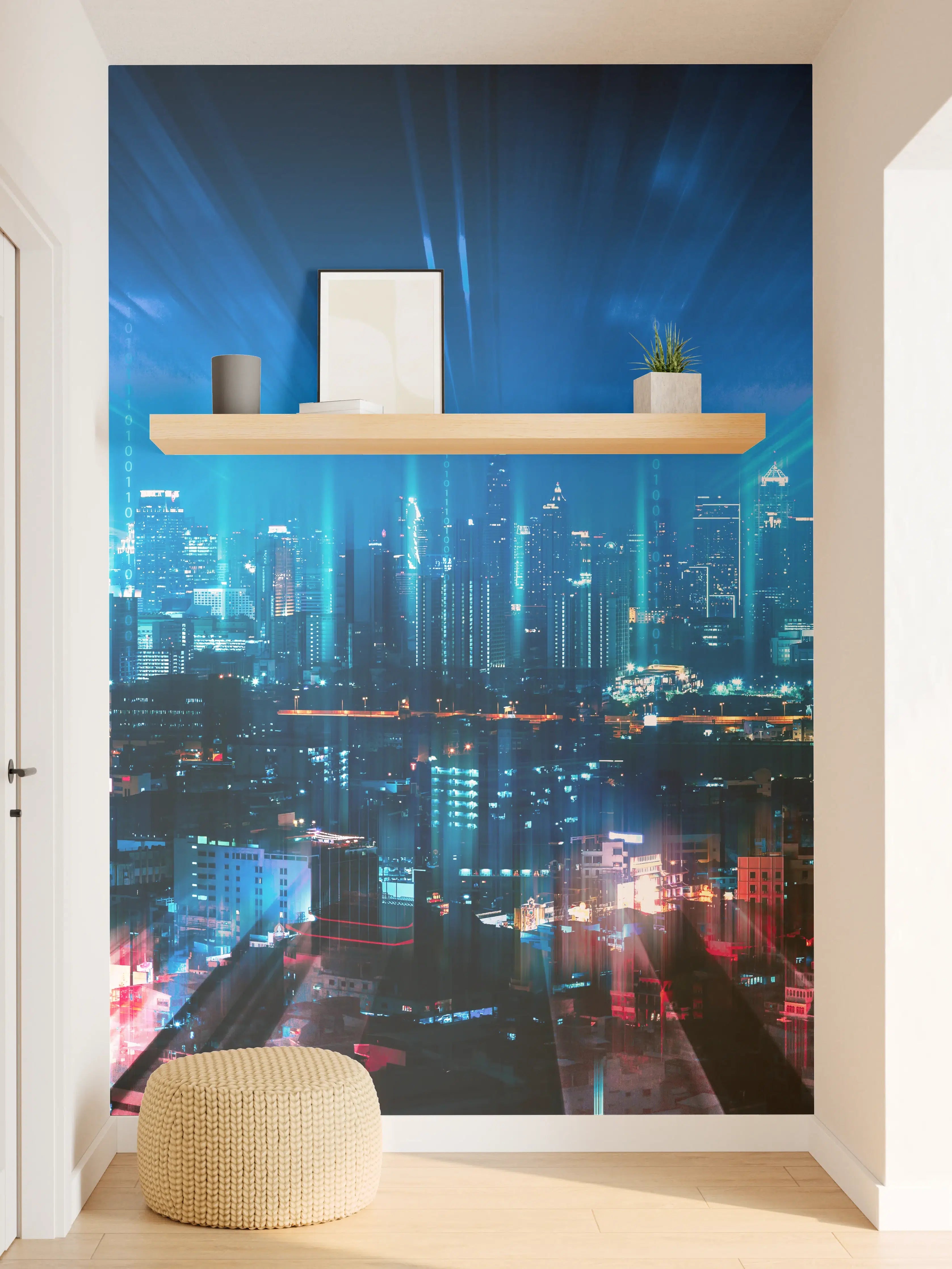 Wandverkleidung Flur - Bangkok bei Nacht - Thailand
