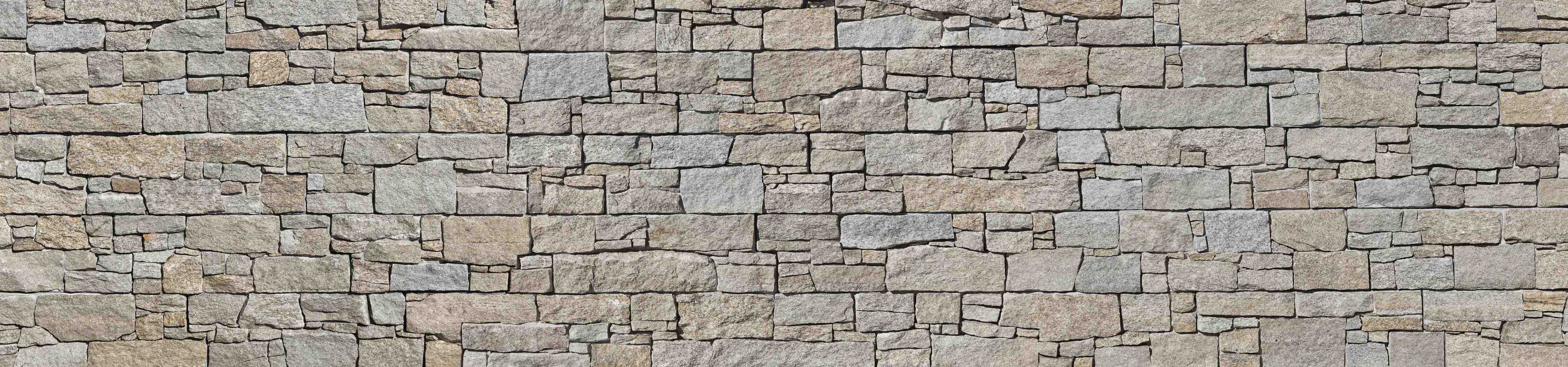 Wandverkleidung Flur-Beige Natursteinmauer Struktur