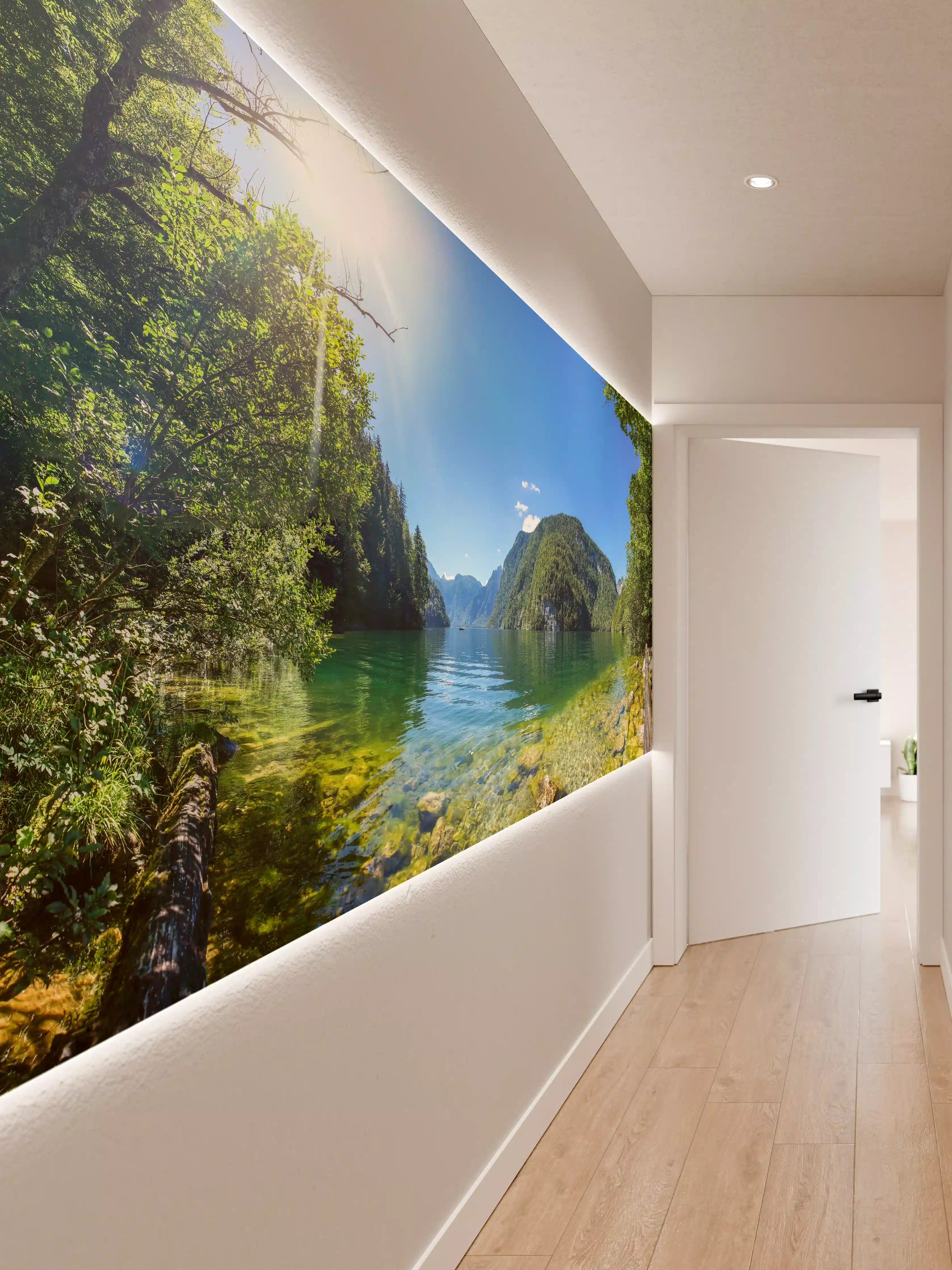 Wandverkleidung Flur - Berge Alpen Königsee Österreich