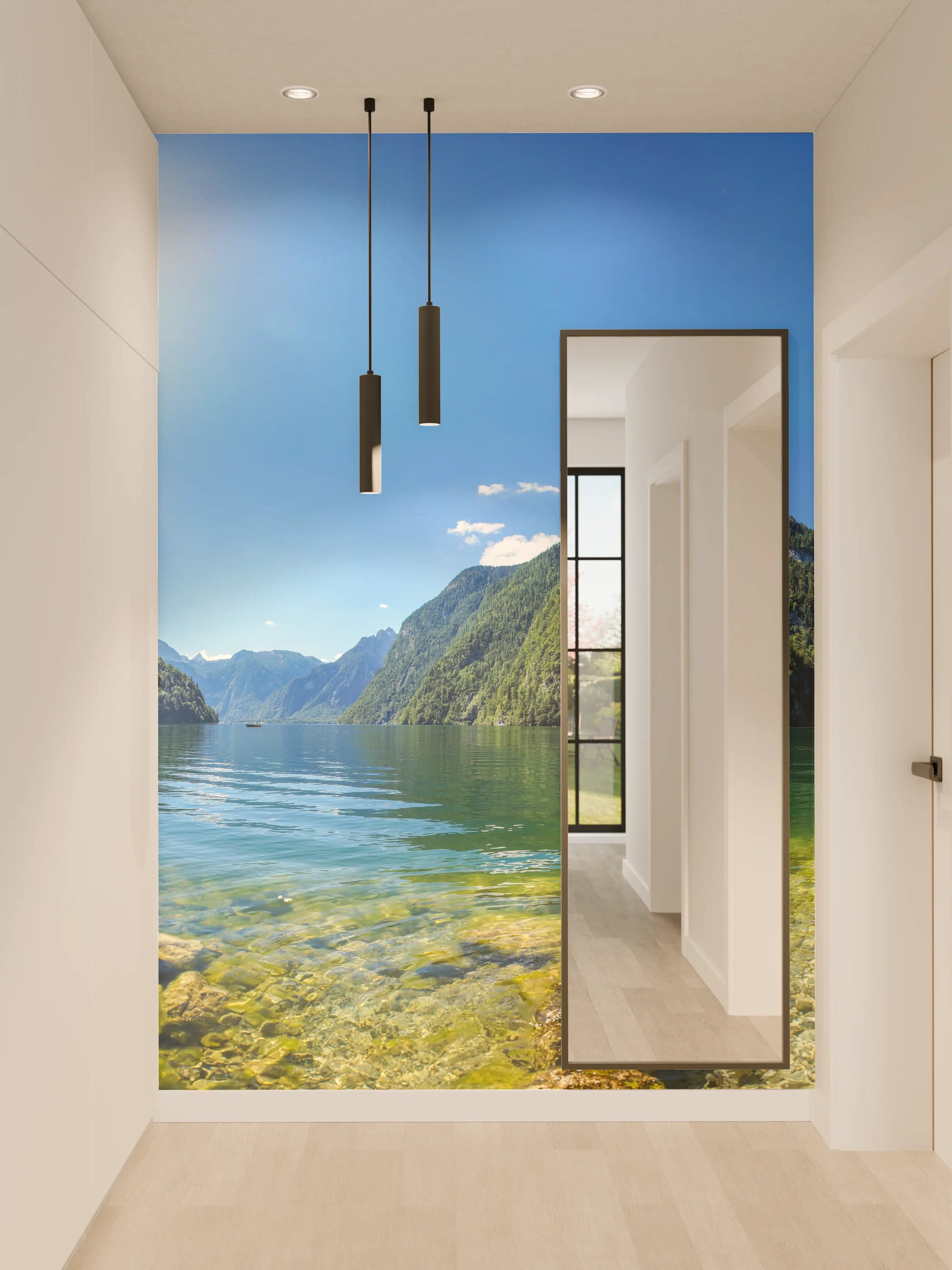 Wandverkleidung Flur - Berge Alpen Königsee Österreich