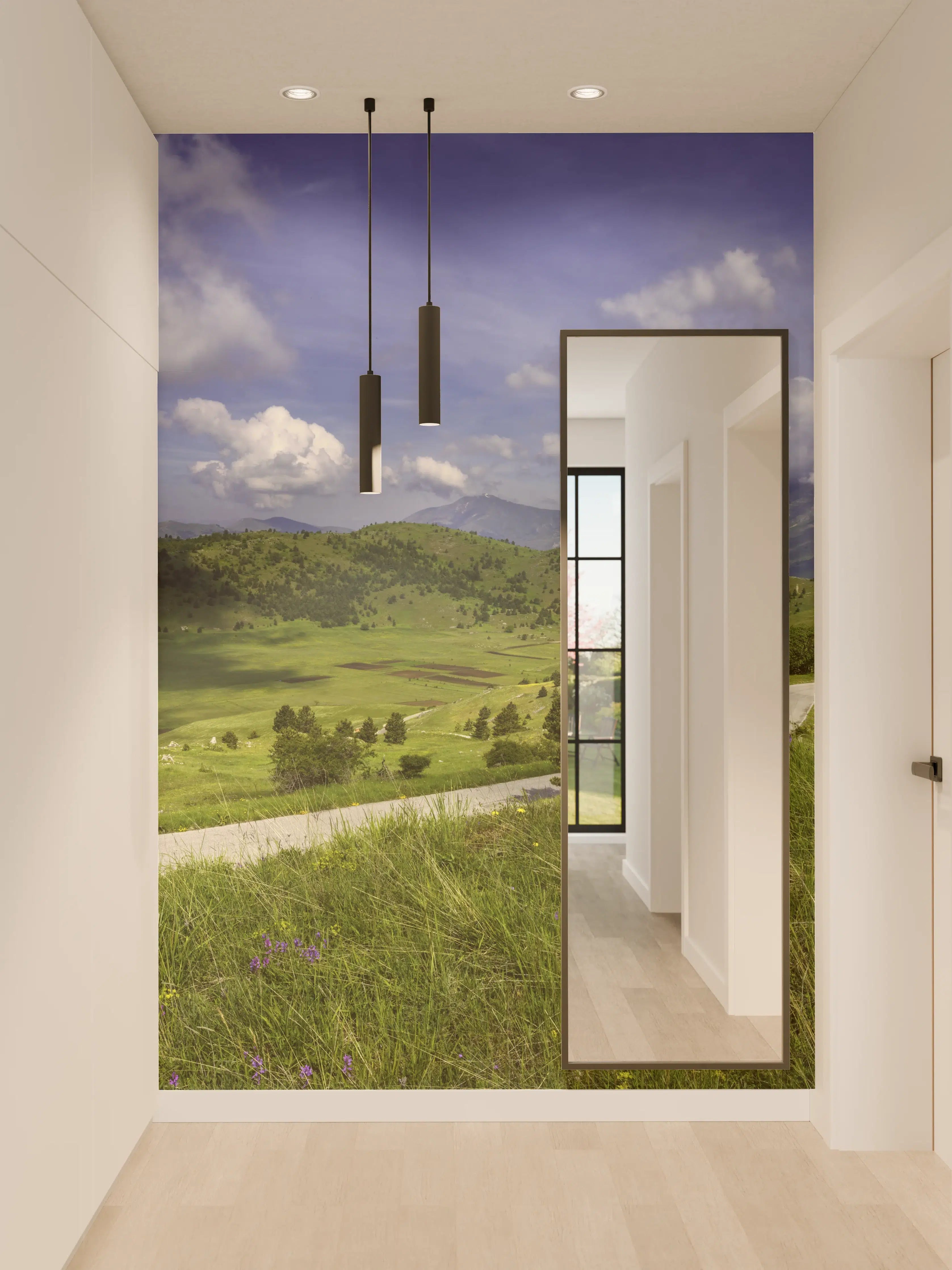 Wandverkleidung Flur - Berglandschaft - Berglandschaft - Naturpark Gran Sasso