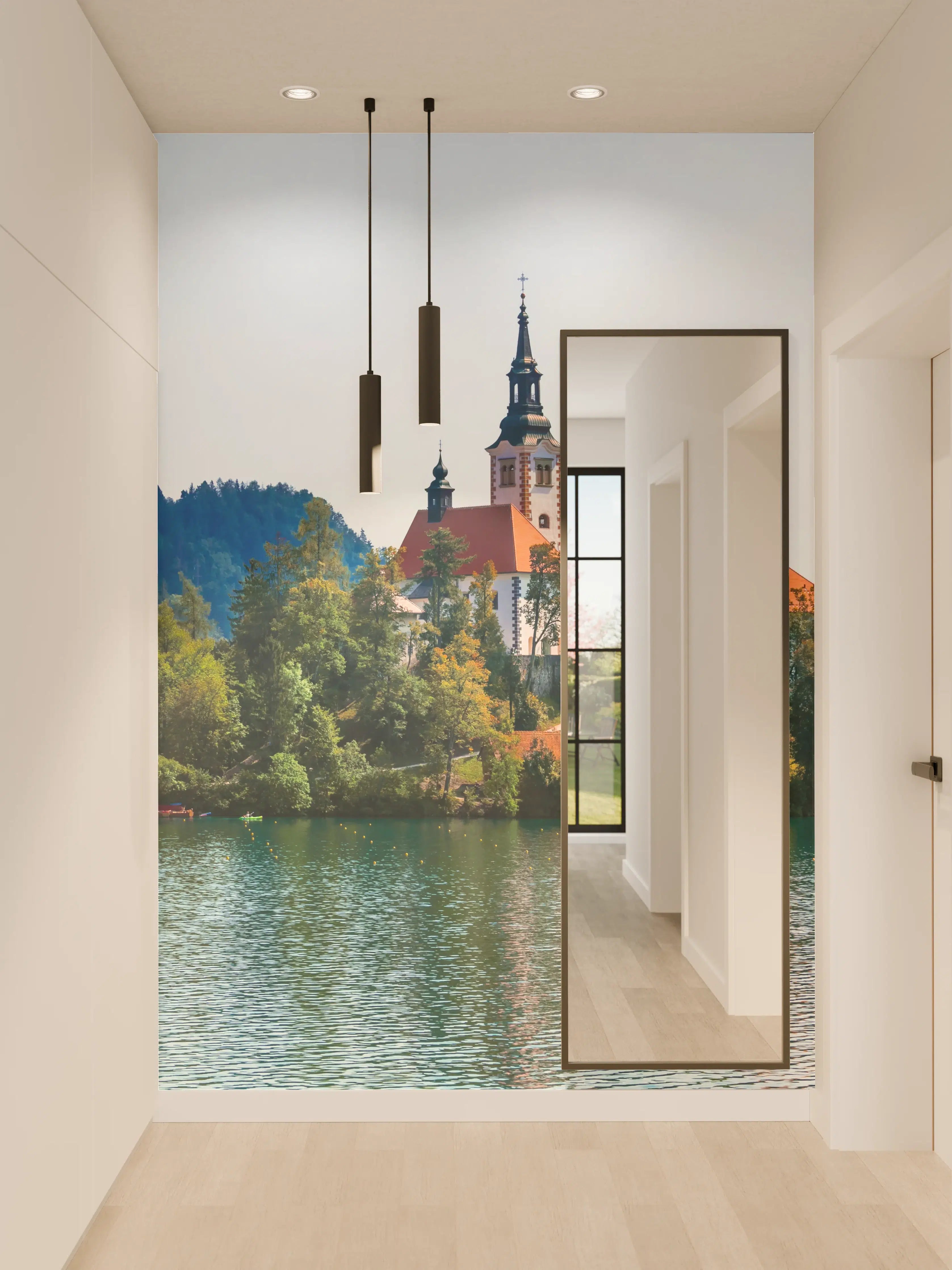 Wandverkleidung Flur - Bleder See in Slowenien 2