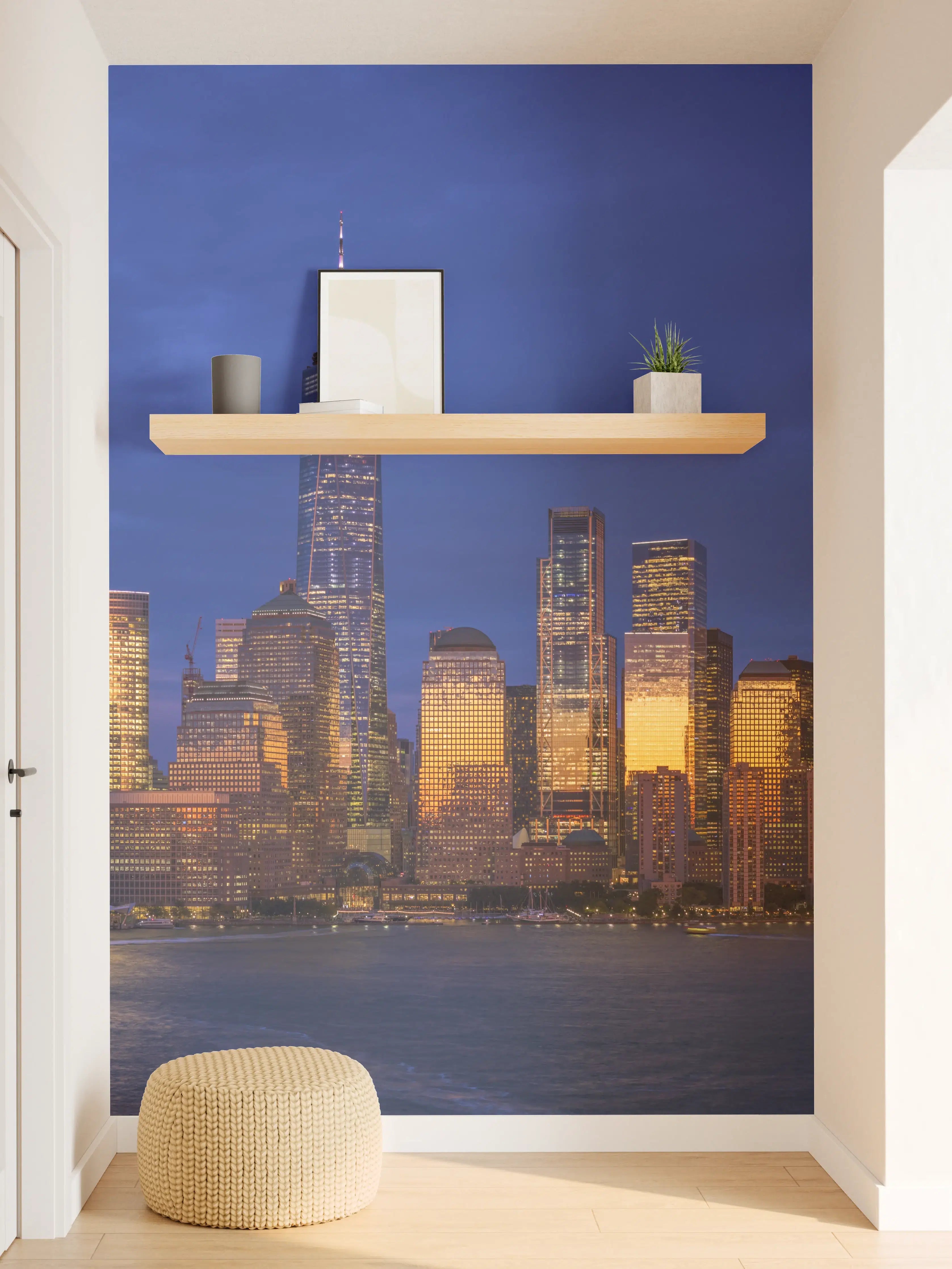 Wandverkleidung Flur - Blick auf die Skyline von Manhattan