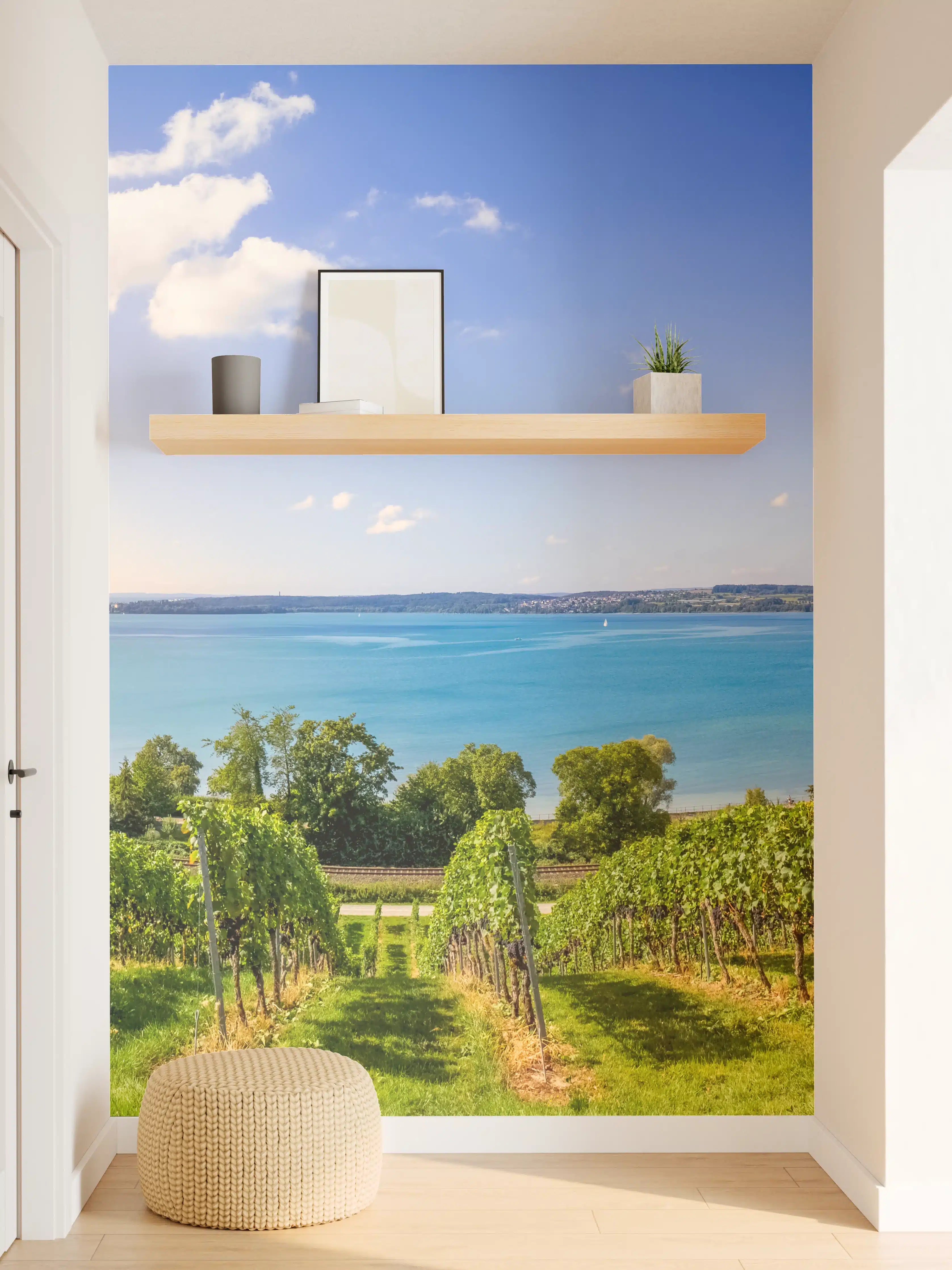 Wandverkleidung Flur - Bodensee Panorama in Birnau