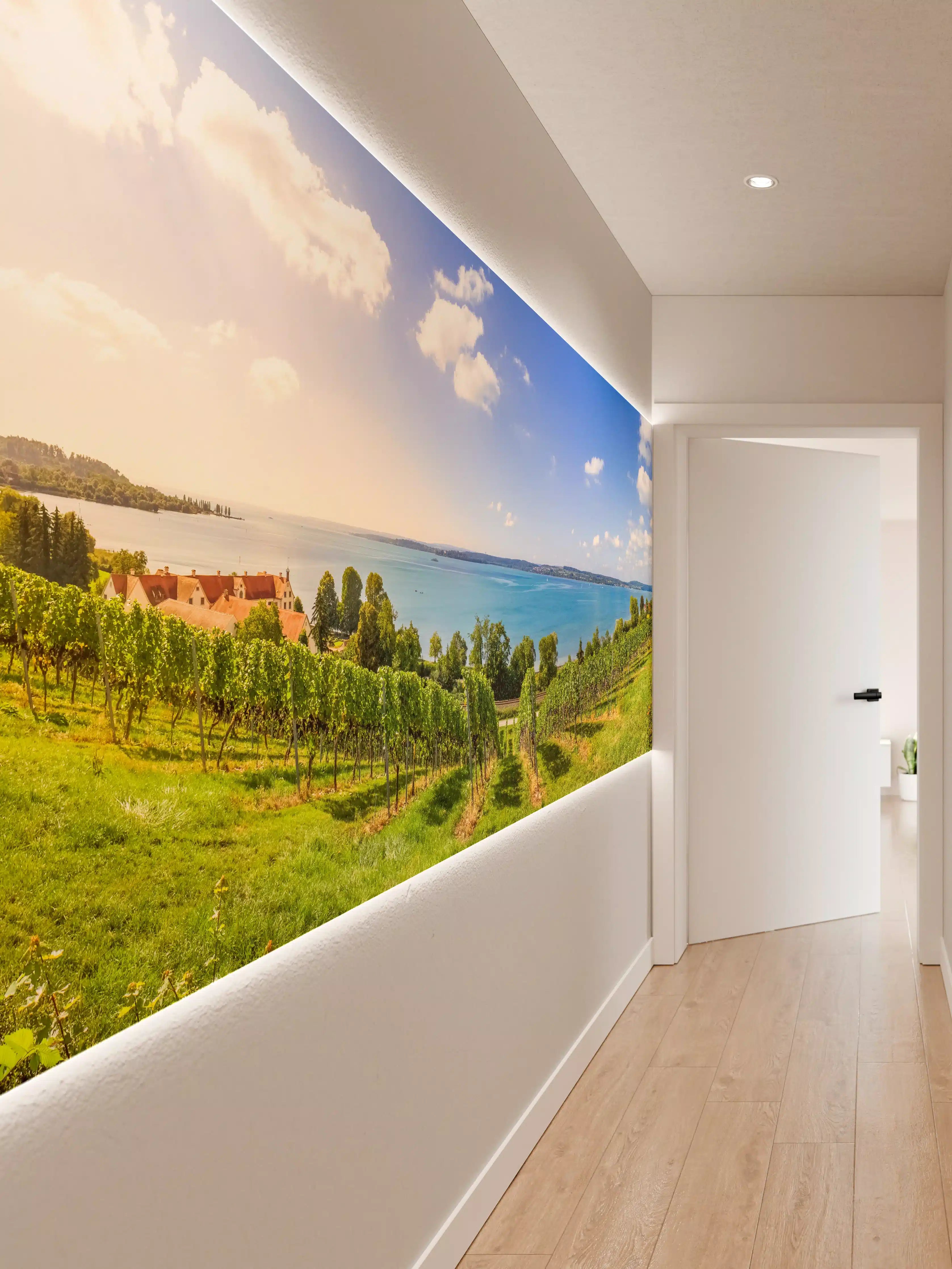 Wandverkleidung Flur - Bodensee Panorama in Birnau