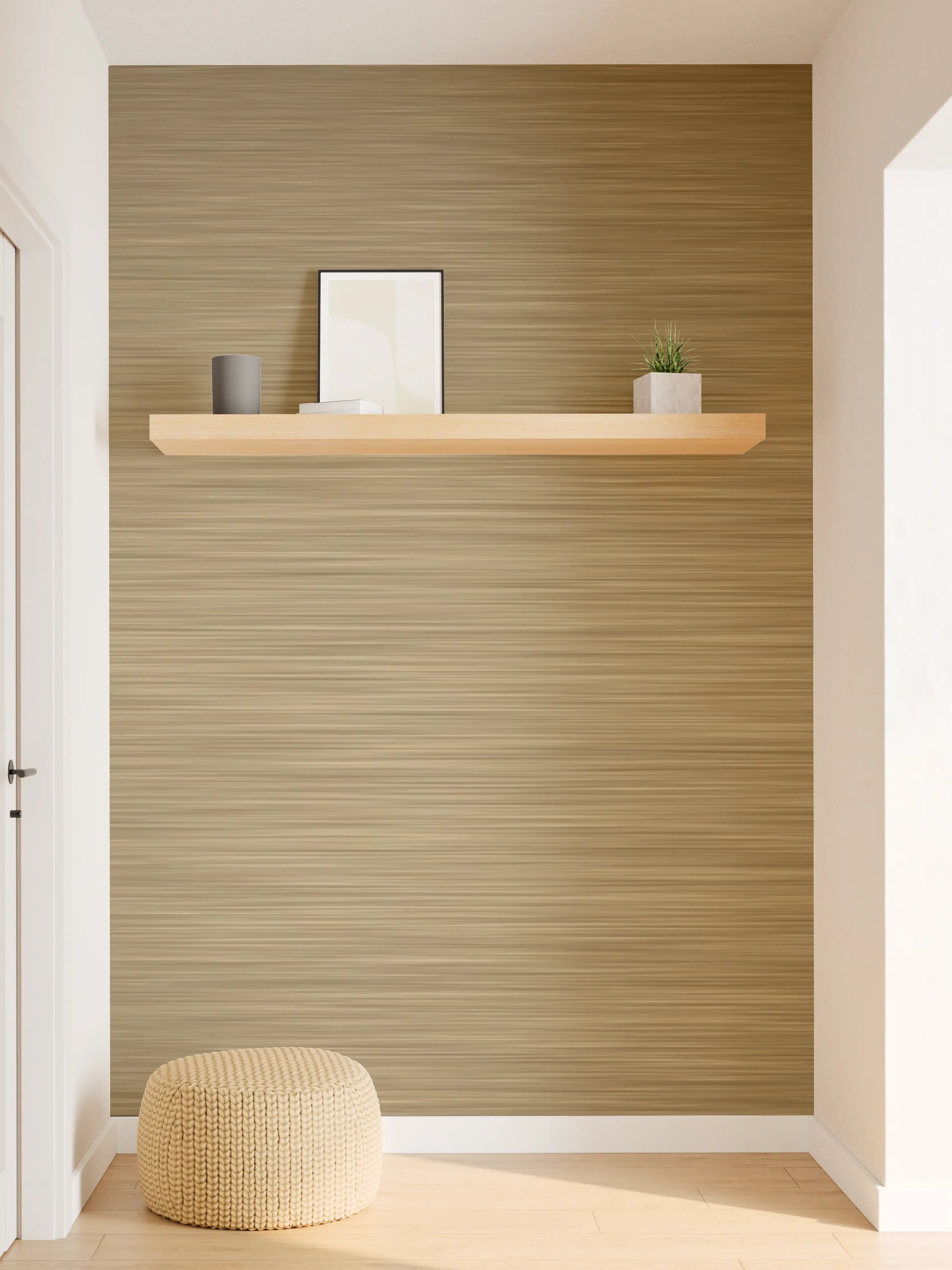 Wandverkleidung Flur - Bronze - ALU Prime - Metall Gebürstet