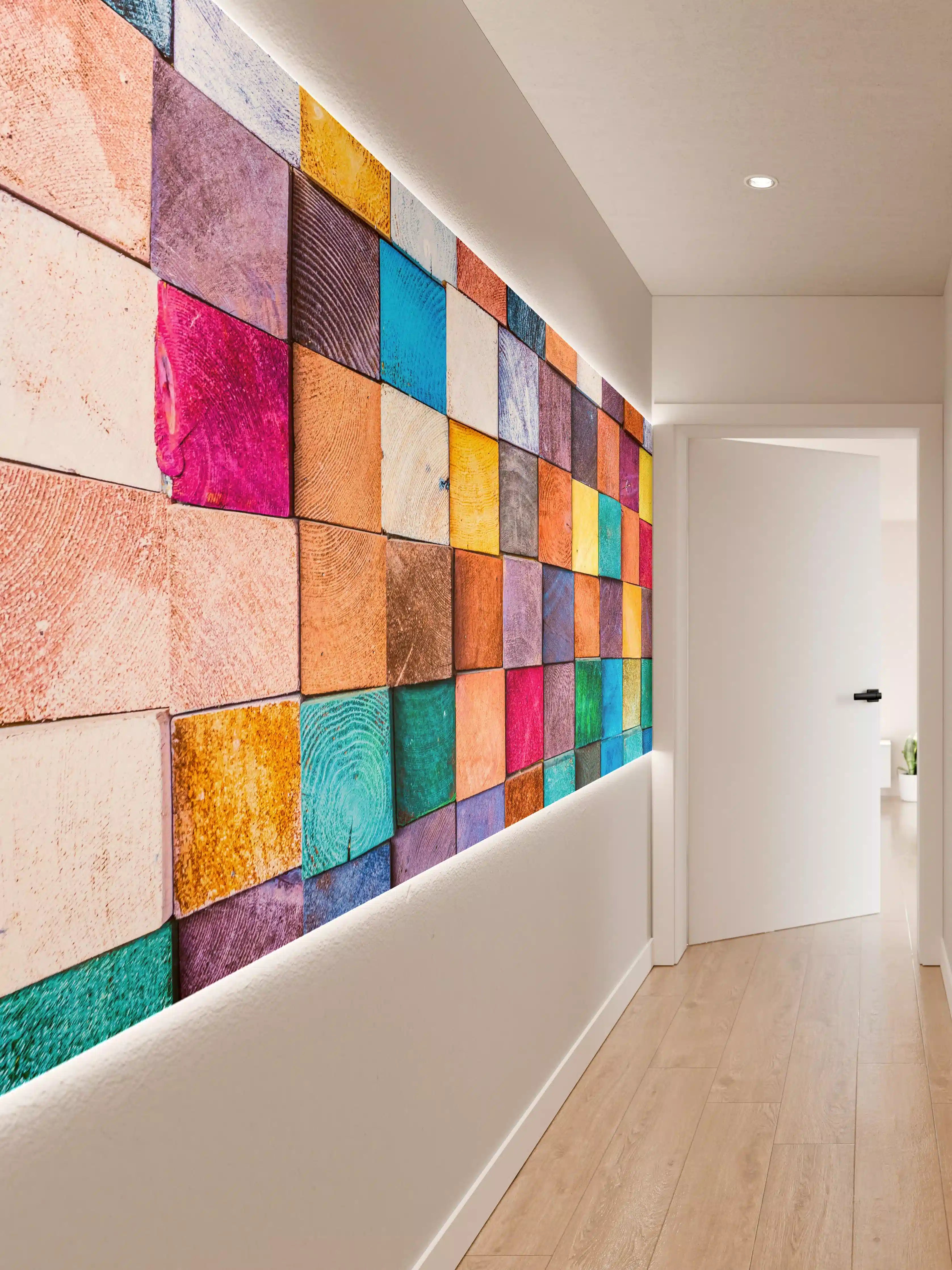 Wandverkleidung Flur - Bunte Mosaik-Steine für kreative Gestaltung