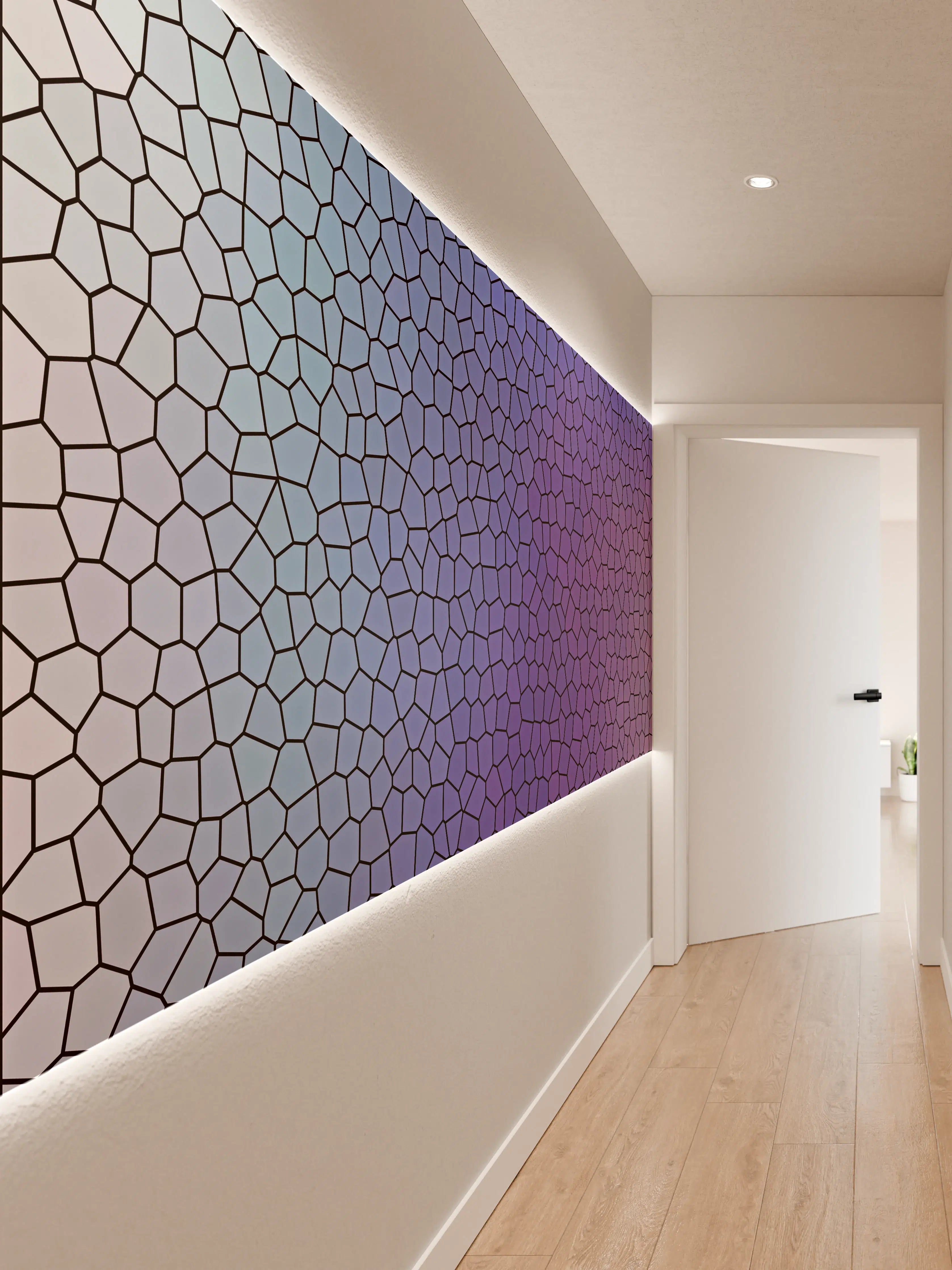 Wandverkleidung Flur - Buntes Mosaik-Design