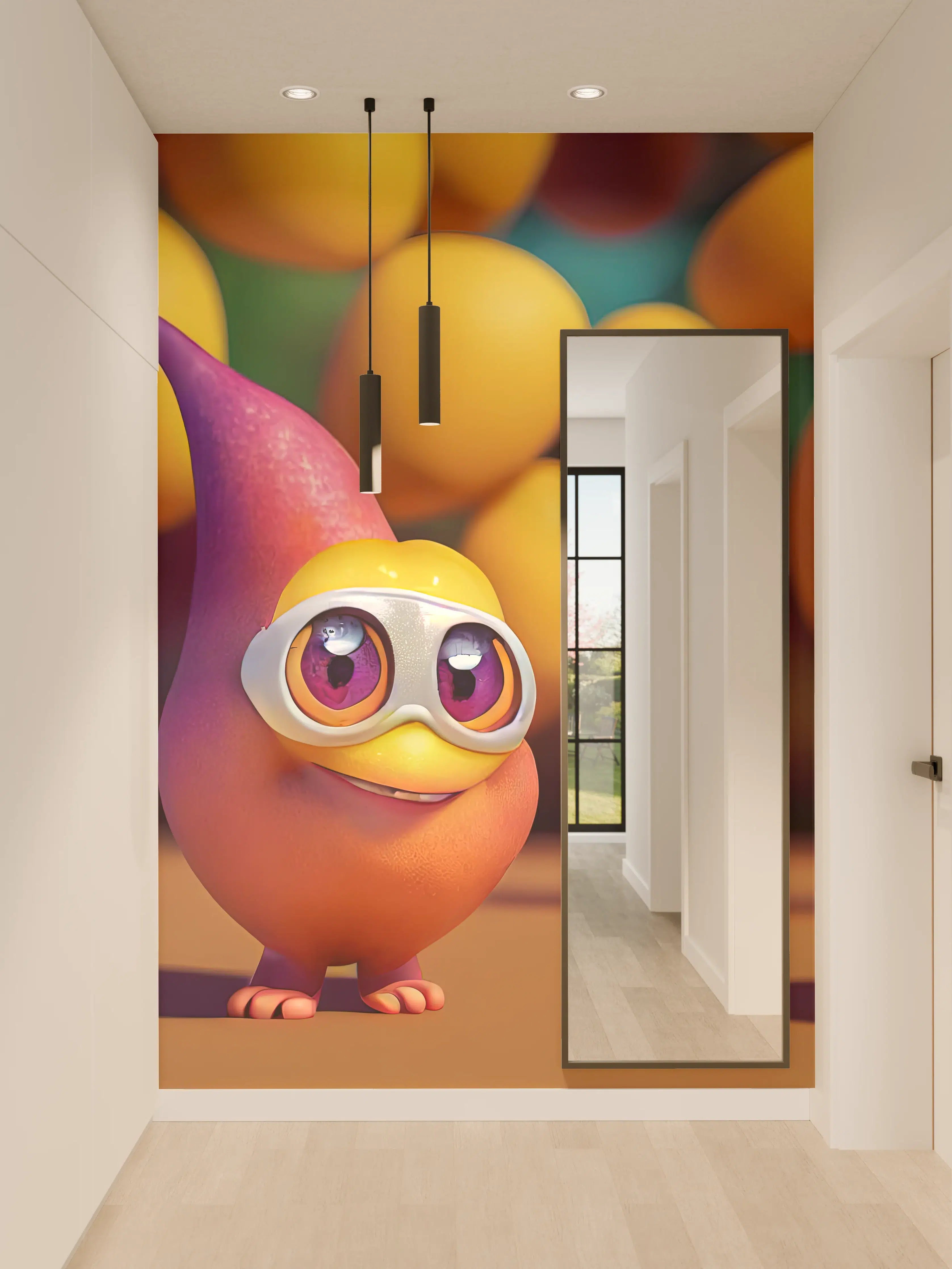 Wandverkleidung Flur - Cartoon Mangos