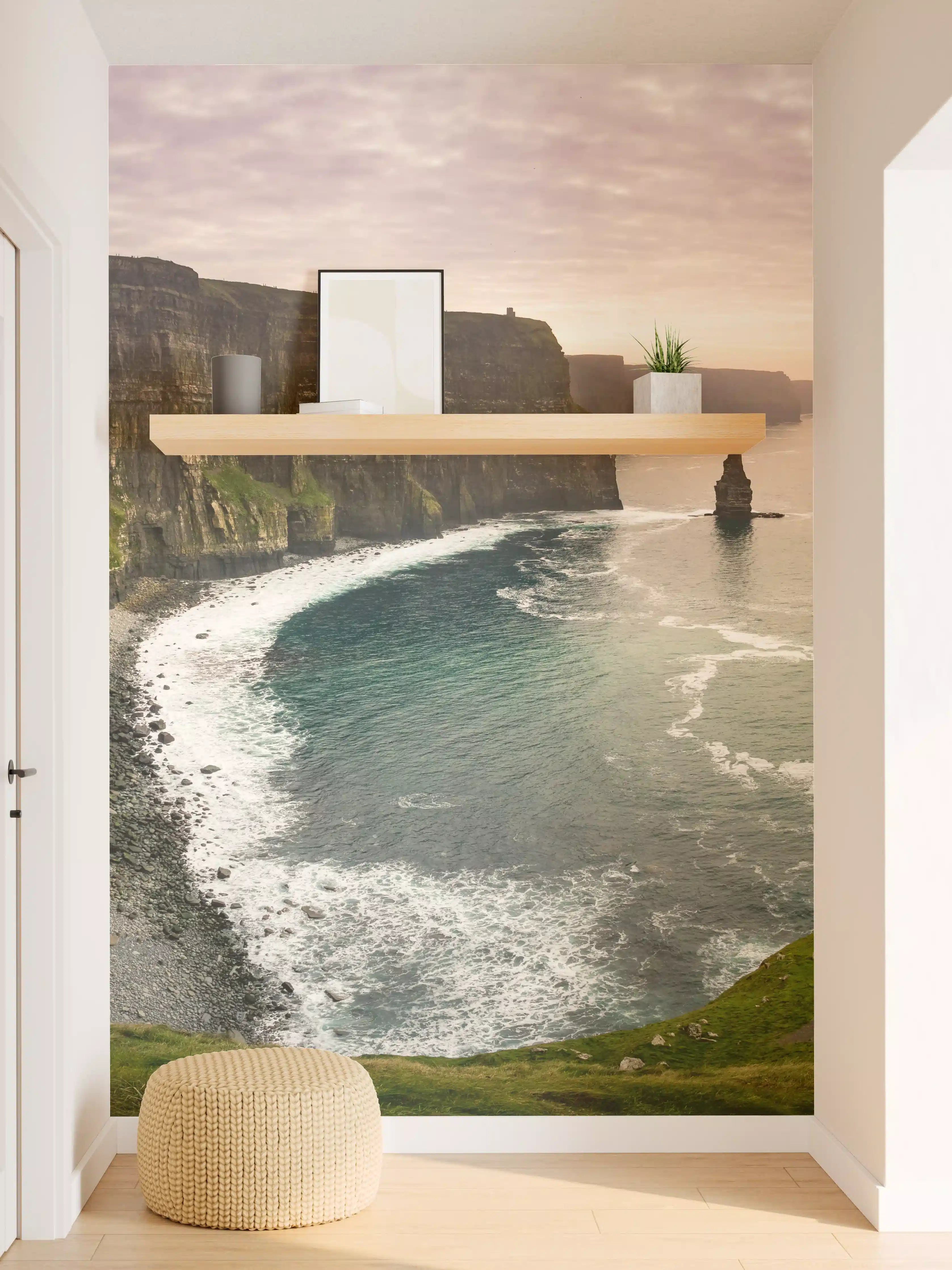 Wandverkleidung Flur - Cliffs of Moher in Irland