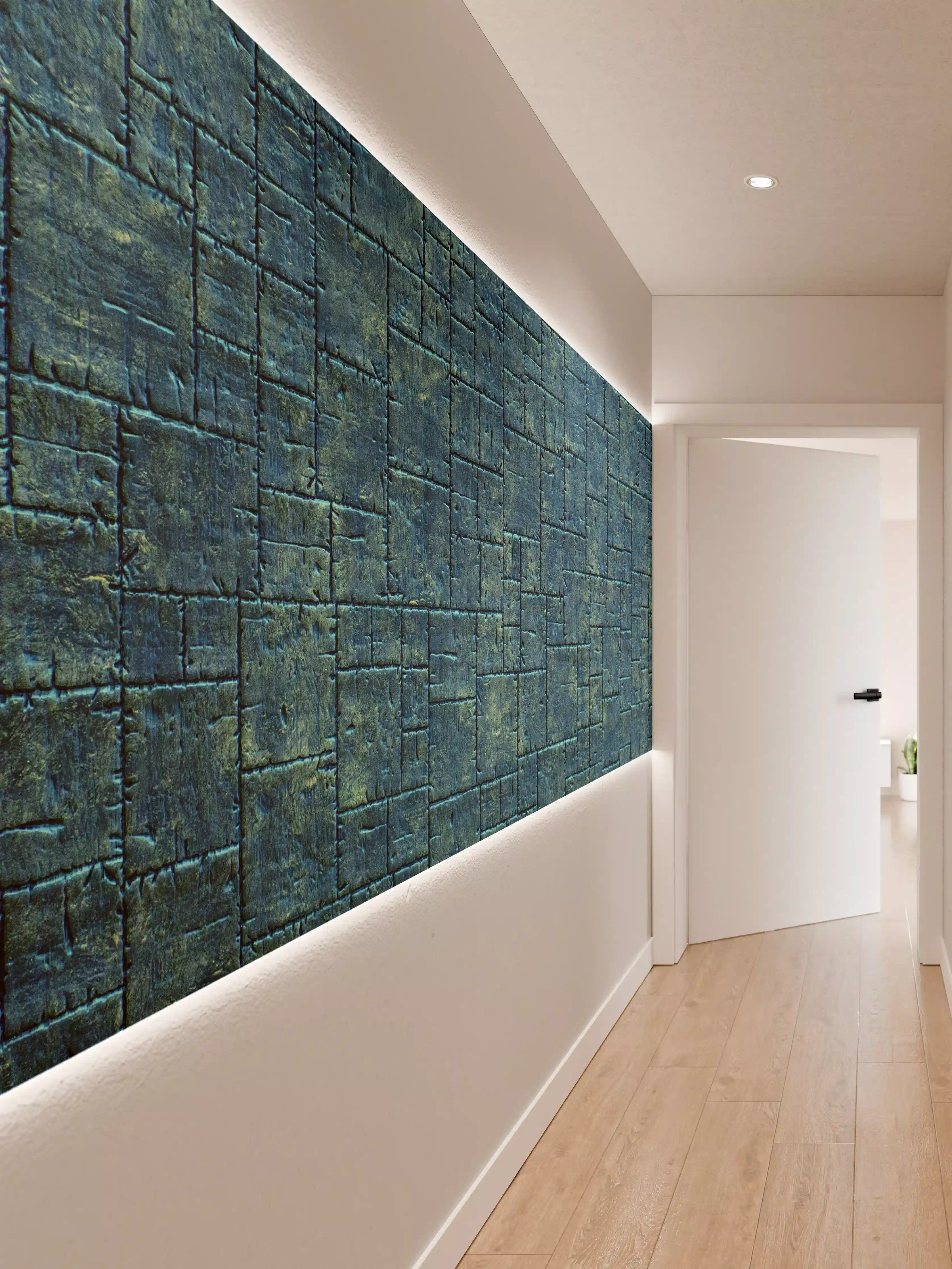 Wandverkleidung Flur - Detaillierte Bildbeschreibung