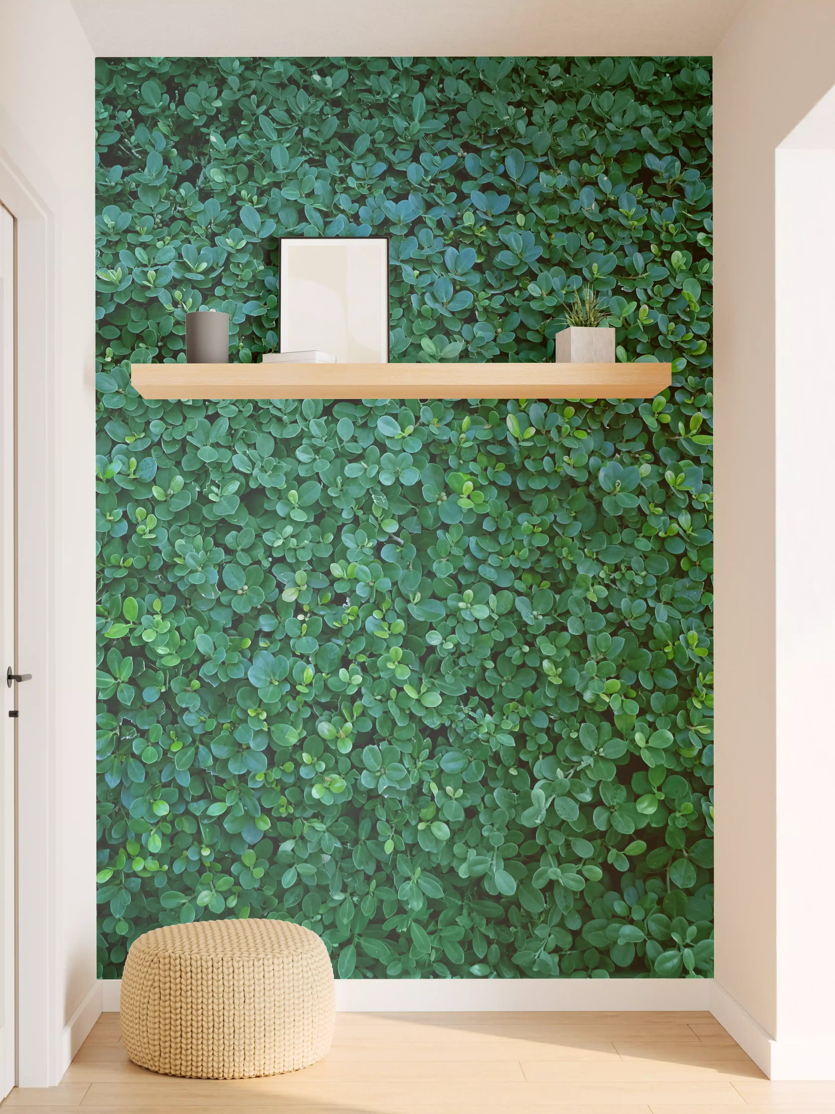 Wandverkleidung Flur - Dichte grüne Blätterdecke