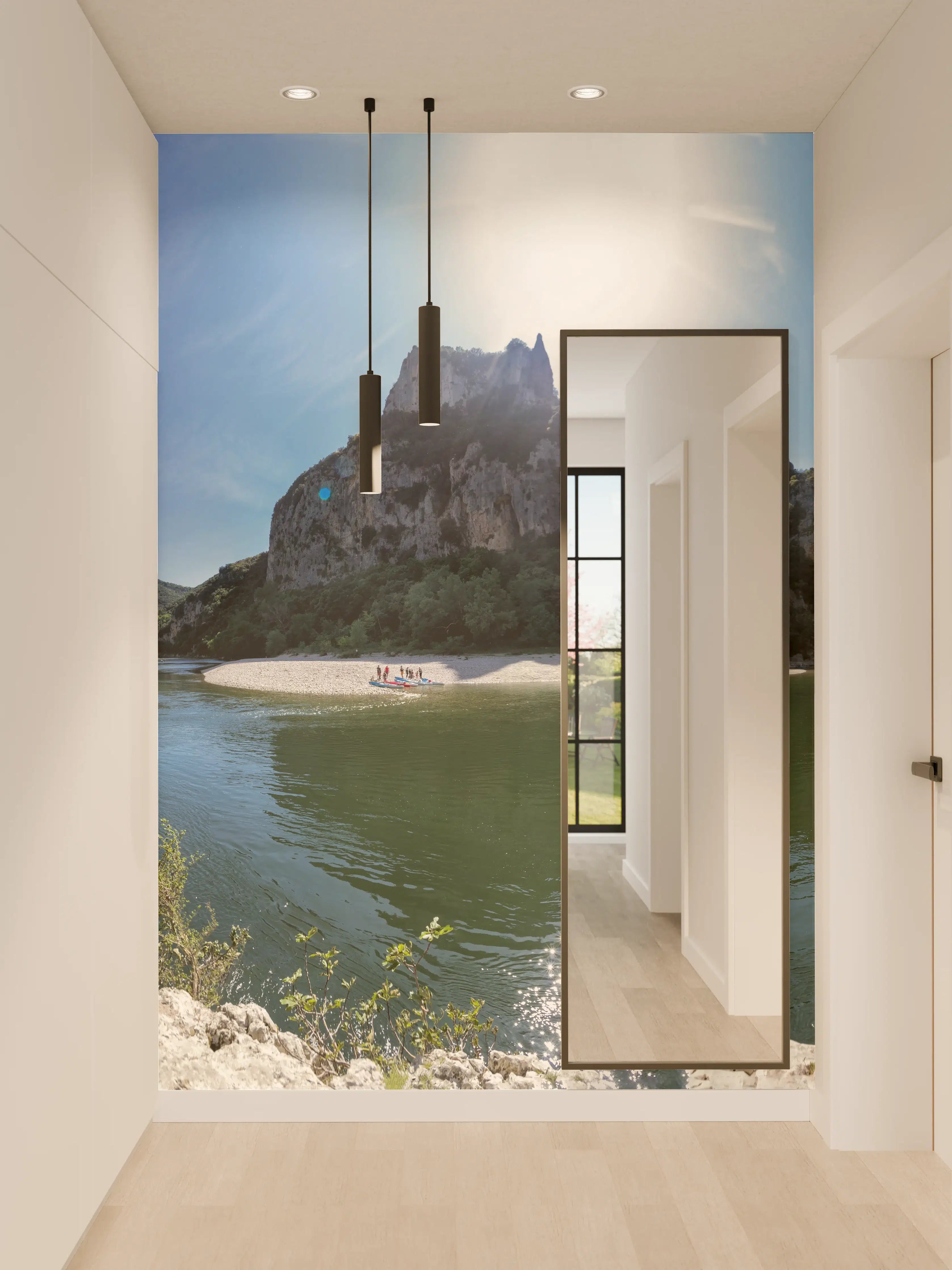 Wandverkleidung Flur - Die Schluchten der Ardèche - Frankreich