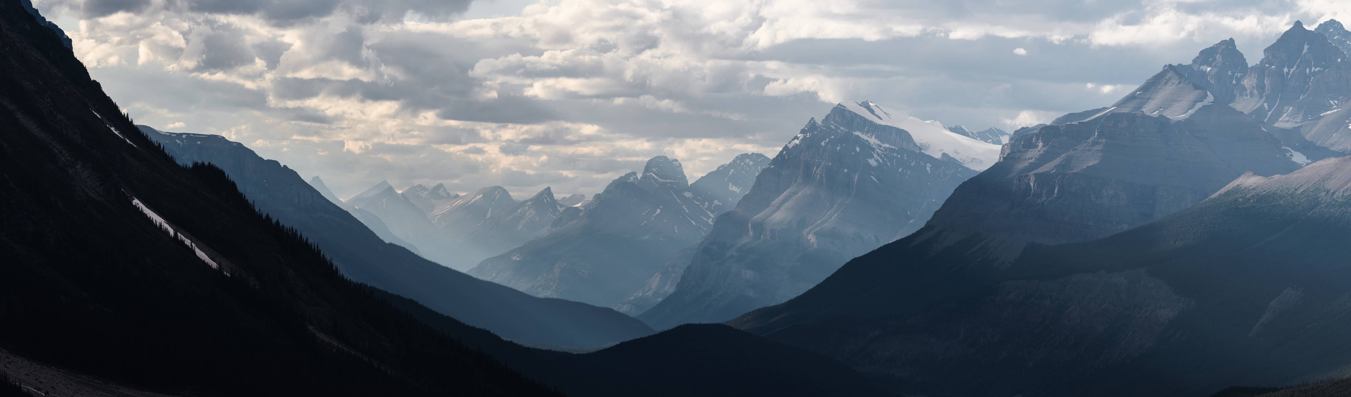 Wandverkleidung Flur-Dramatische Landschaft entlang der Icefields Park