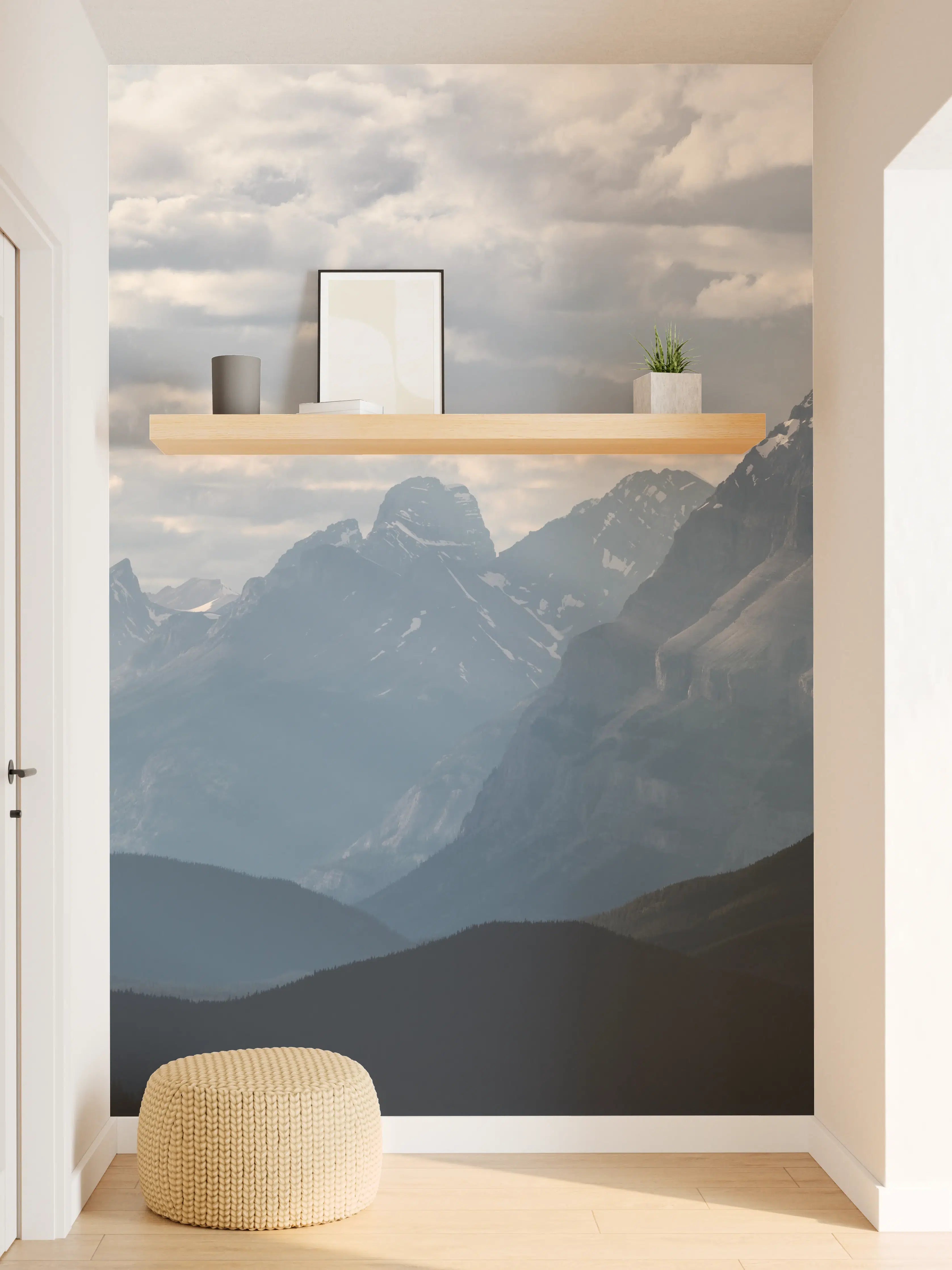 Wandverkleidung Flur - Dramatische Landschaft entlang der Icefields Park