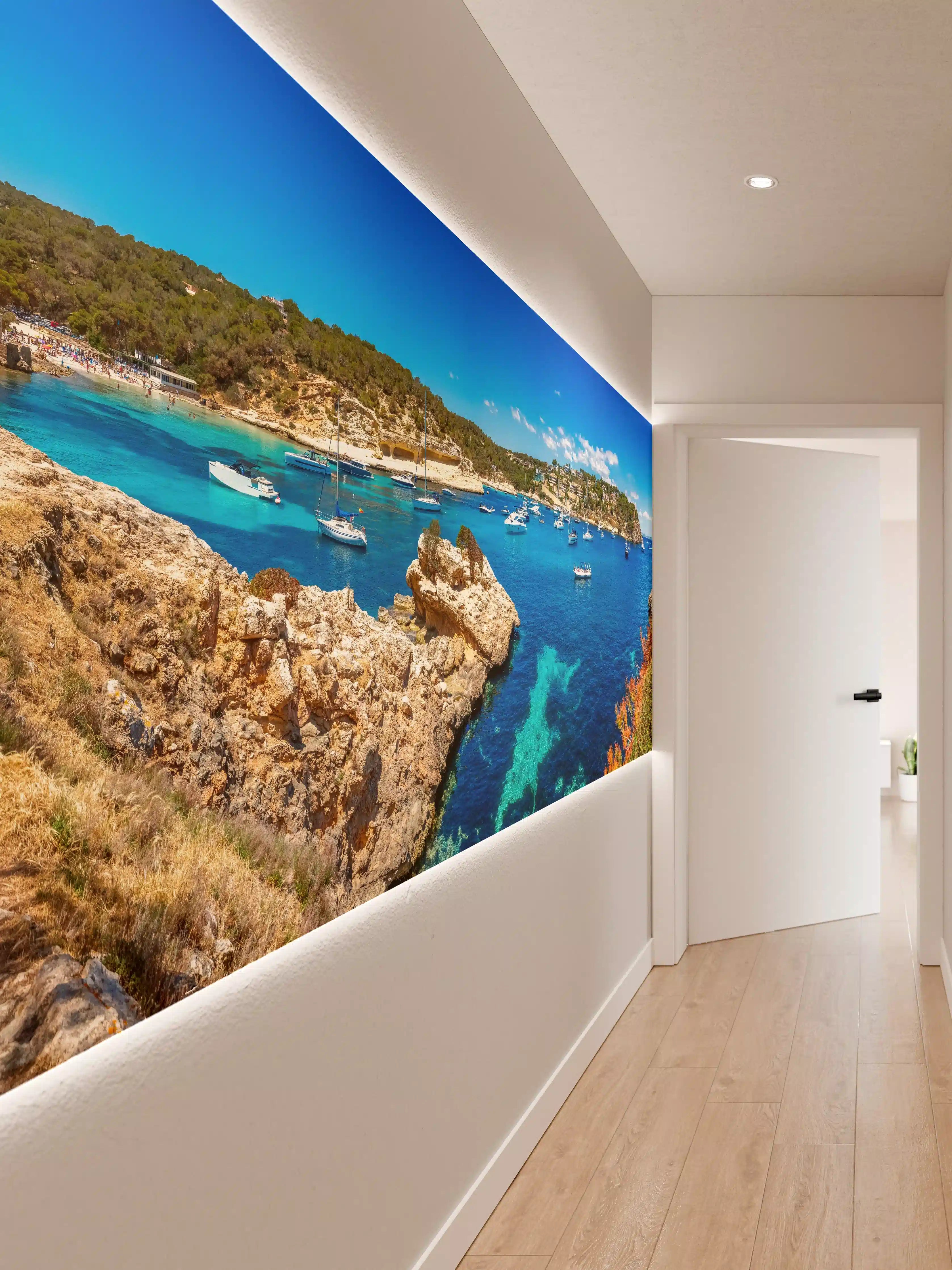Wandverkleidung Flur - Drei Finger Bucht (Mallorca)