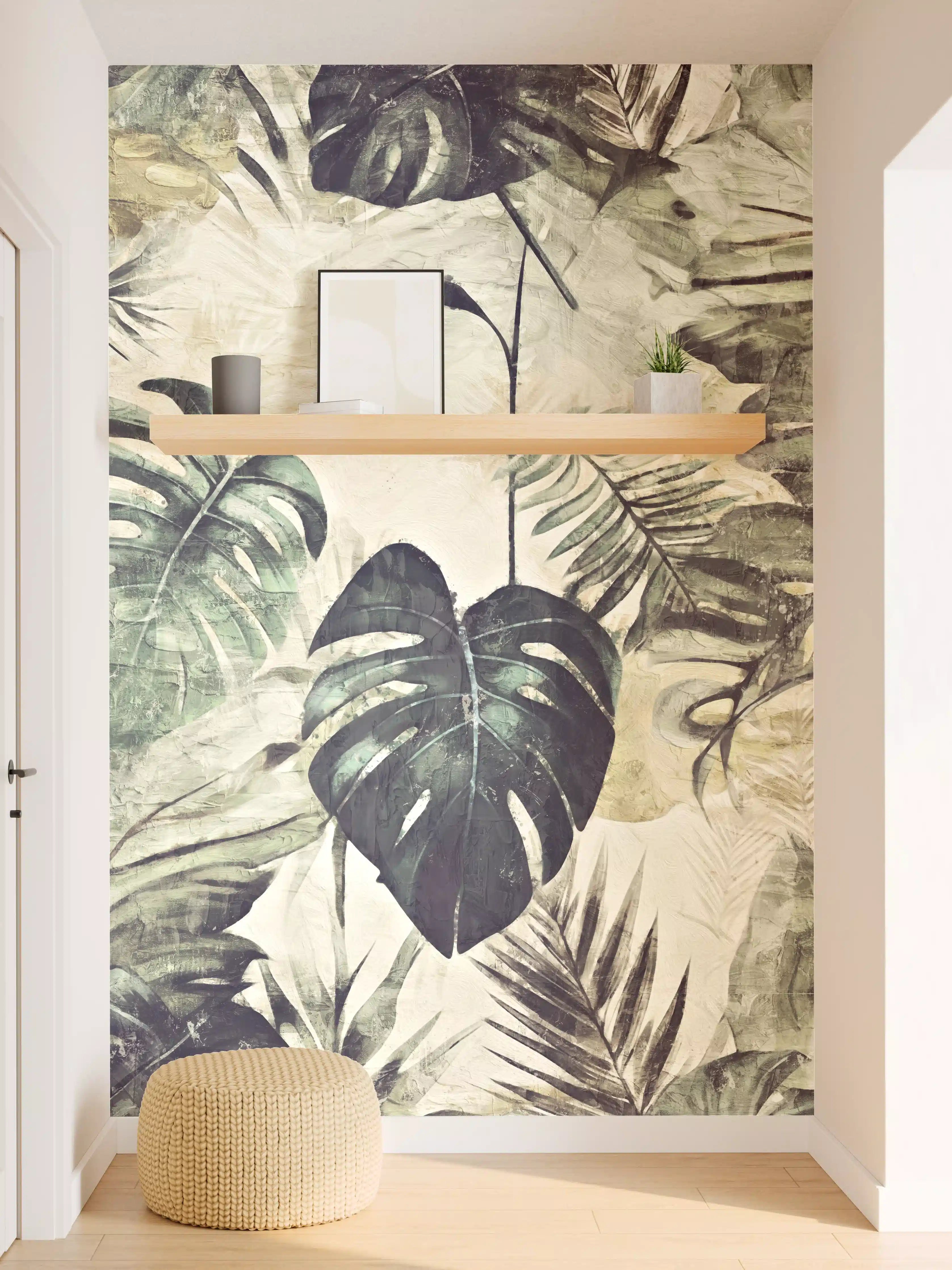 Wandverkleidung Flur - Dschungel-Feeling Wandbild