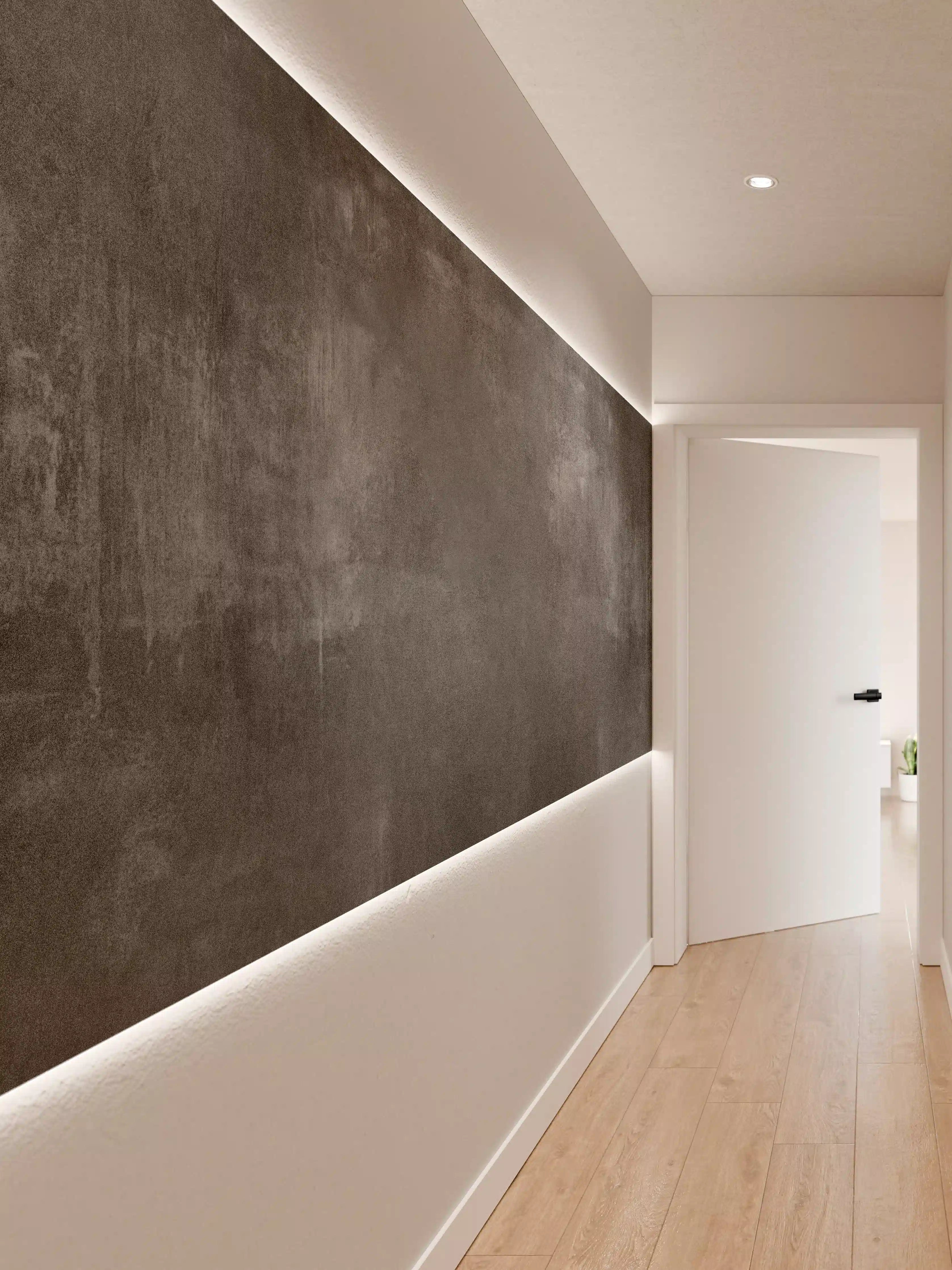 Wandverkleidung Flur - Dunkle, mystische Wasserlandschaft