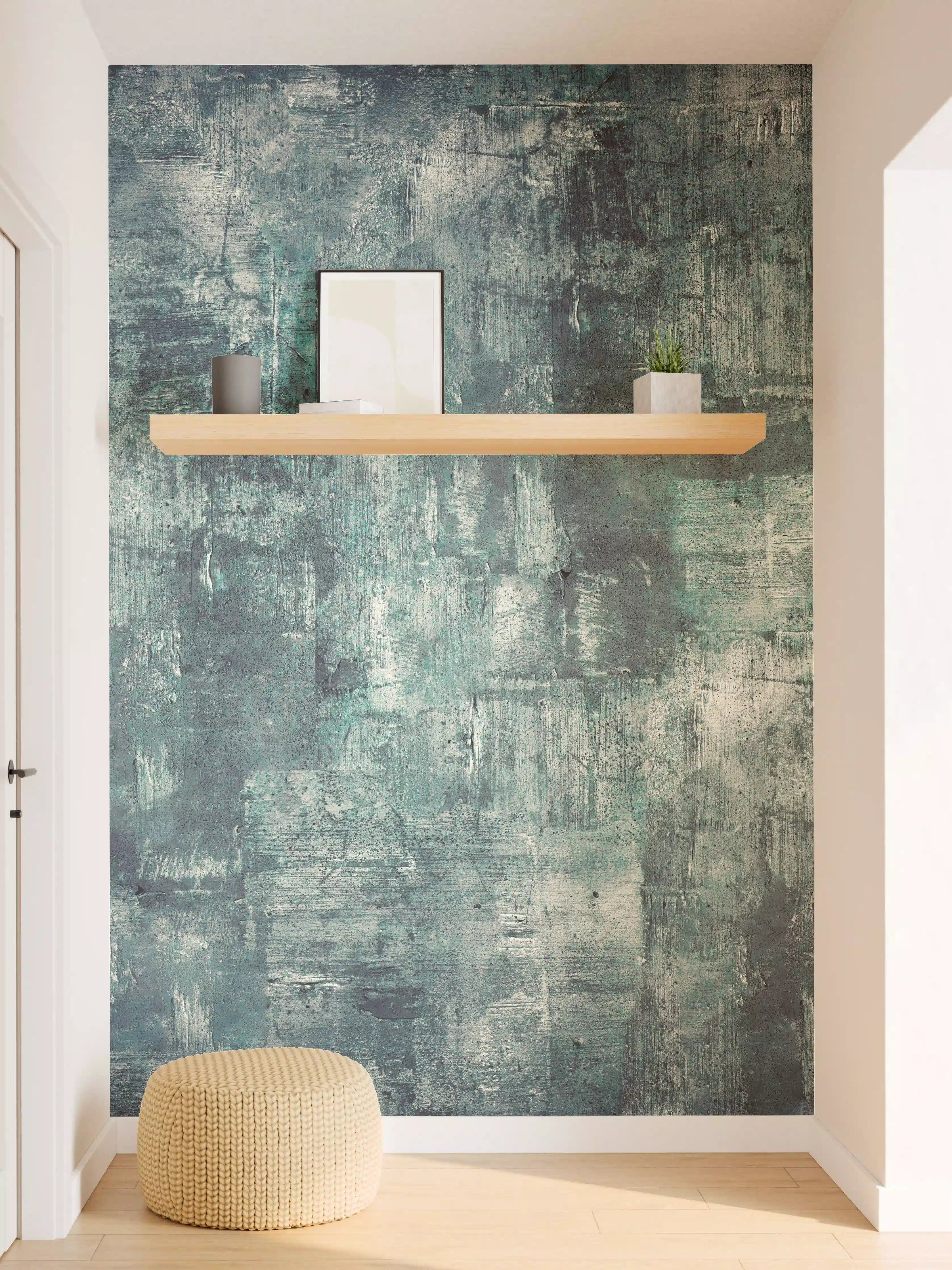 Wandverkleidung Flur - Dunkler Öl-Farb Betonlook