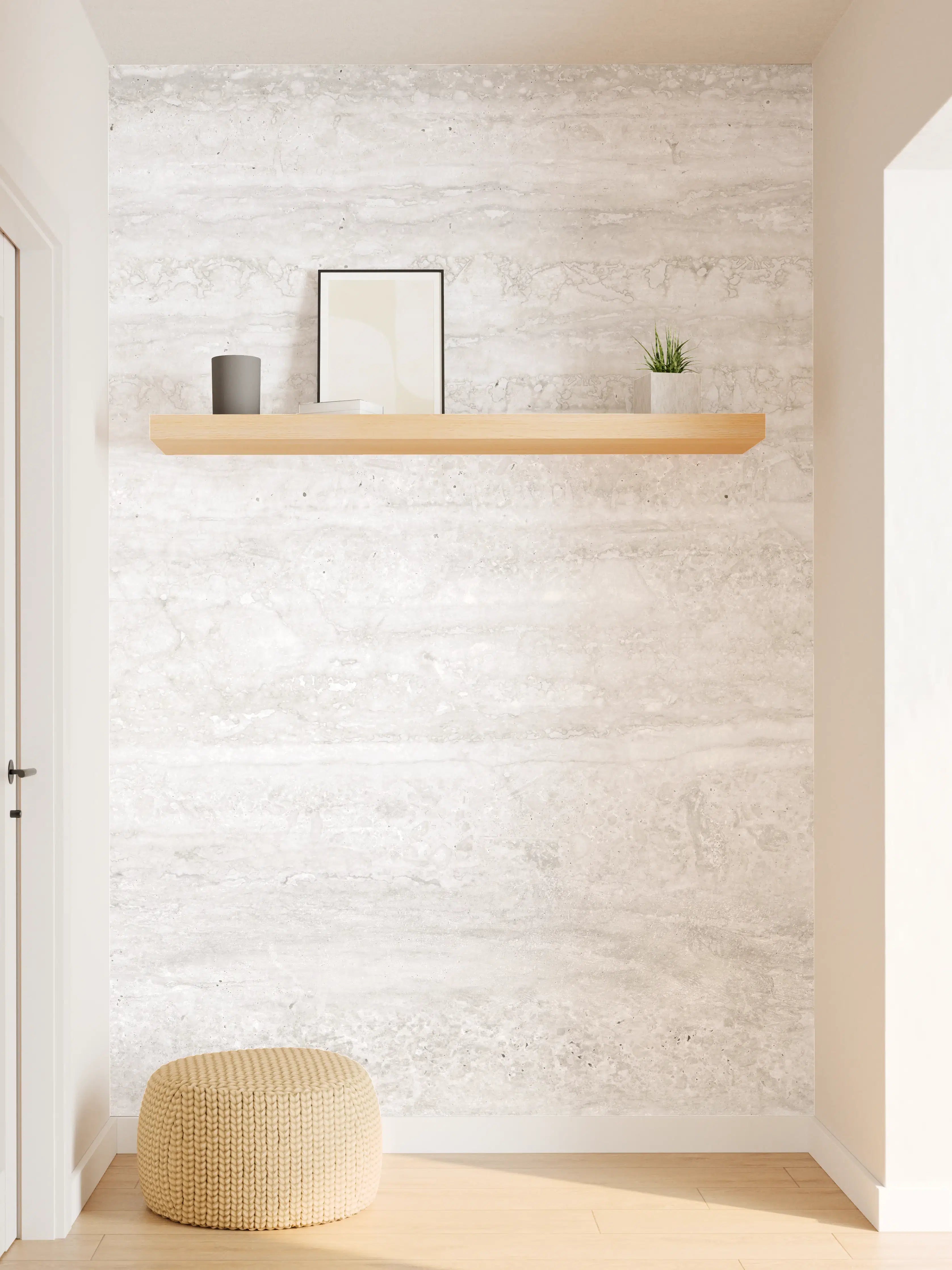 Wandverkleidung Flur - Edler Kalksteinmarmor