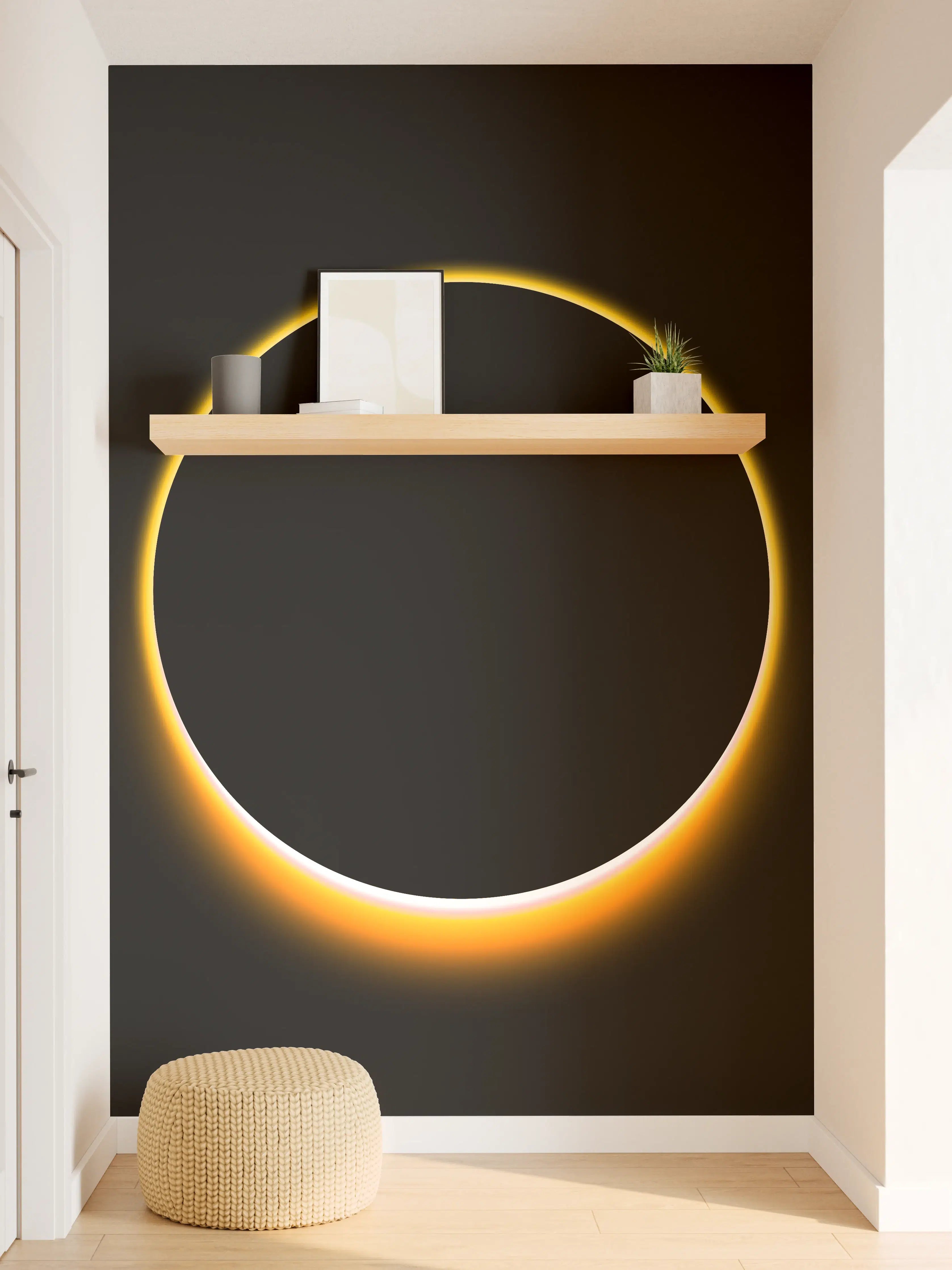 Wandverkleidung Flur - Eindrucksvoller Sonnenfinsternis-Effekt