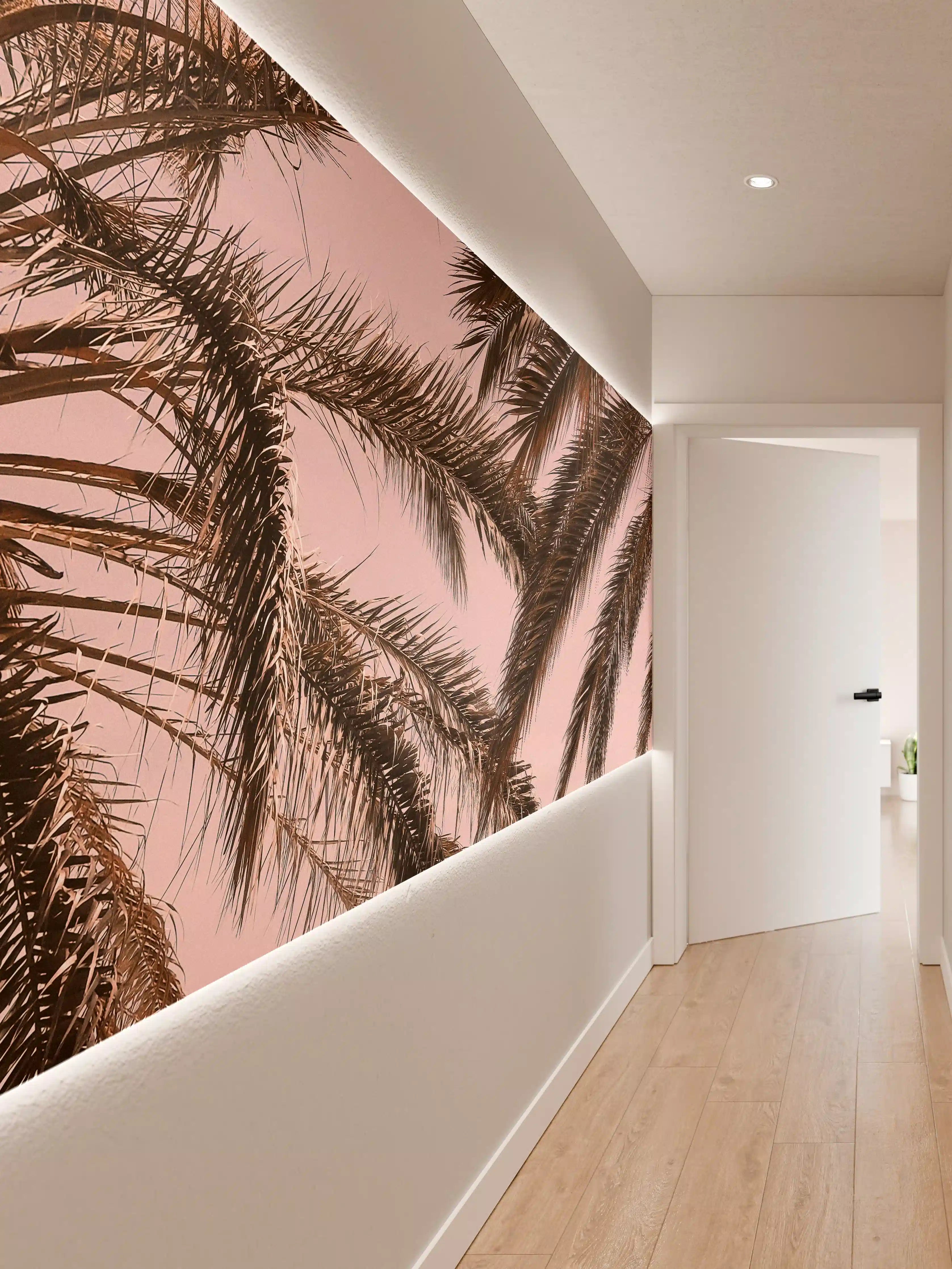 Wandverkleidung Flur - Elbstrand bei Sonnenuntergang