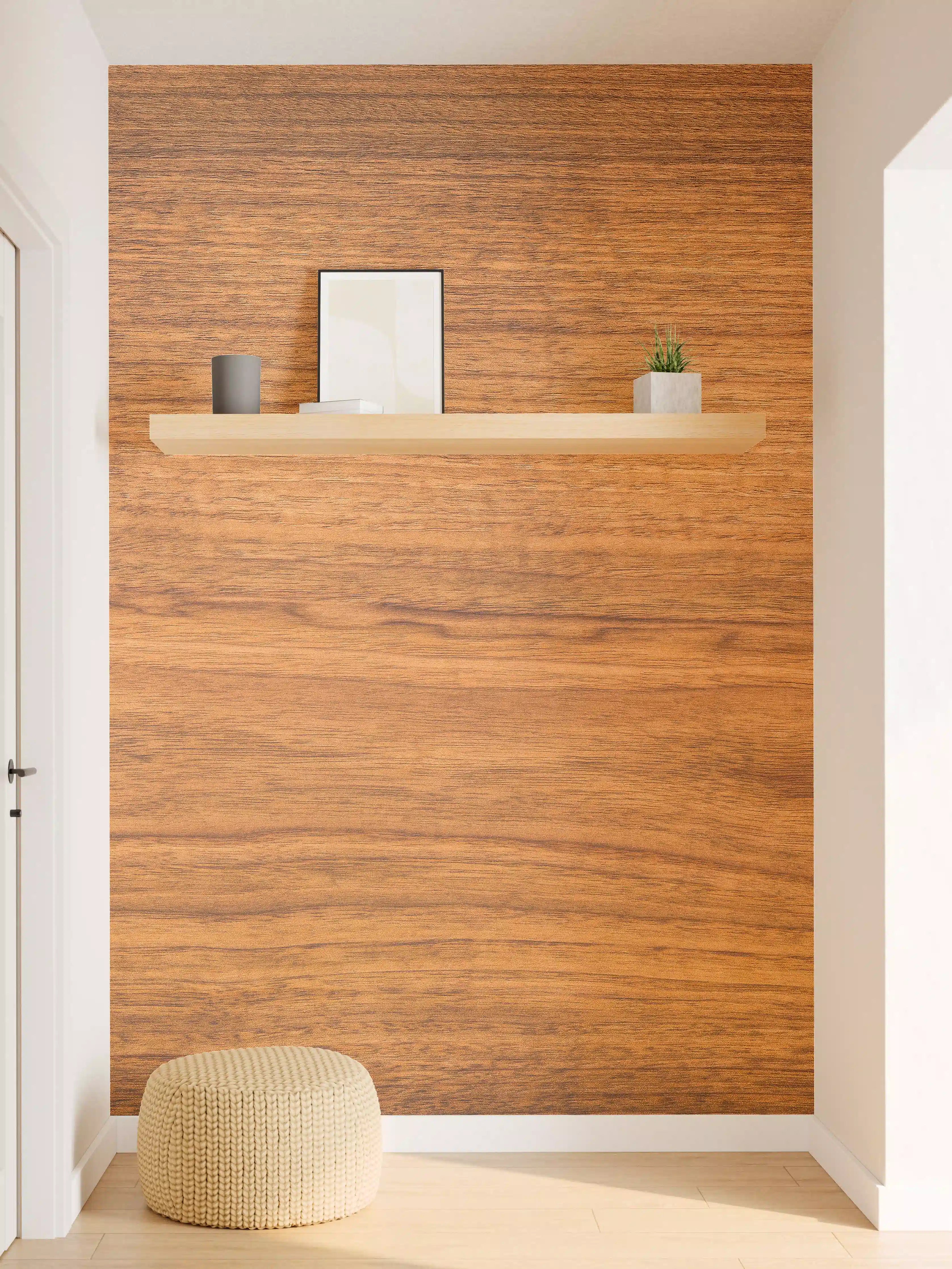 Wandverkleidung Flur - Elegante Grautöne Holzoptik Fliese