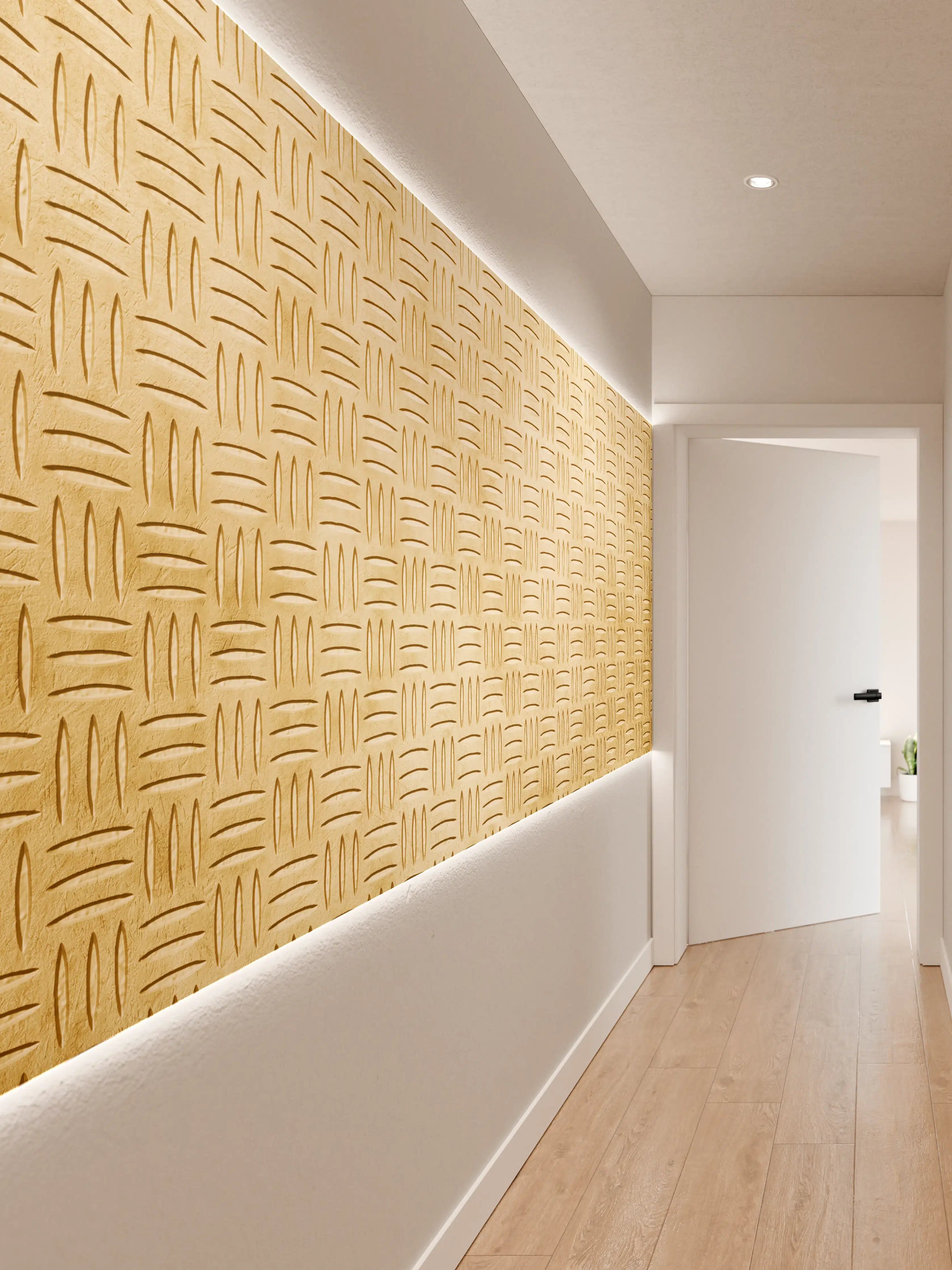 Wandverkleidung Flur - Elegante Holzoptik Fliesen