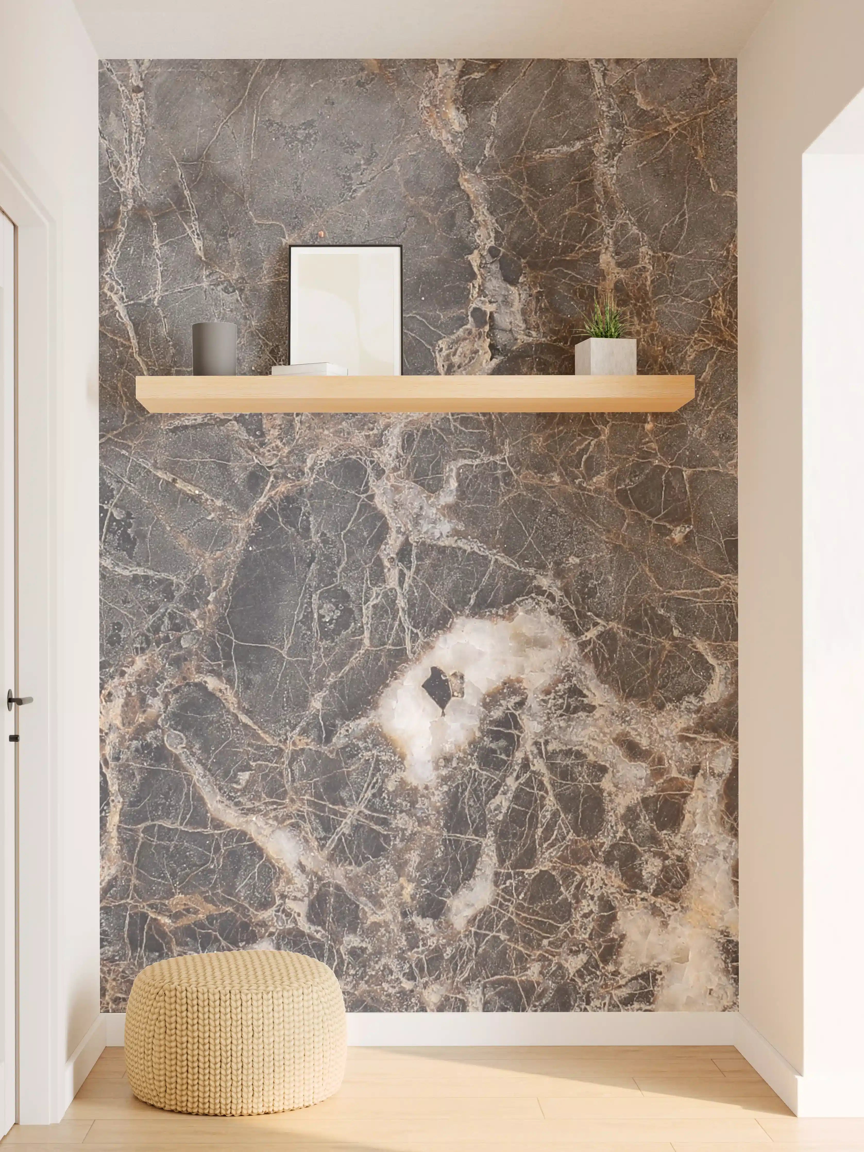 Wandverkleidung Flur - Eleganter Marmorfliesen-Design