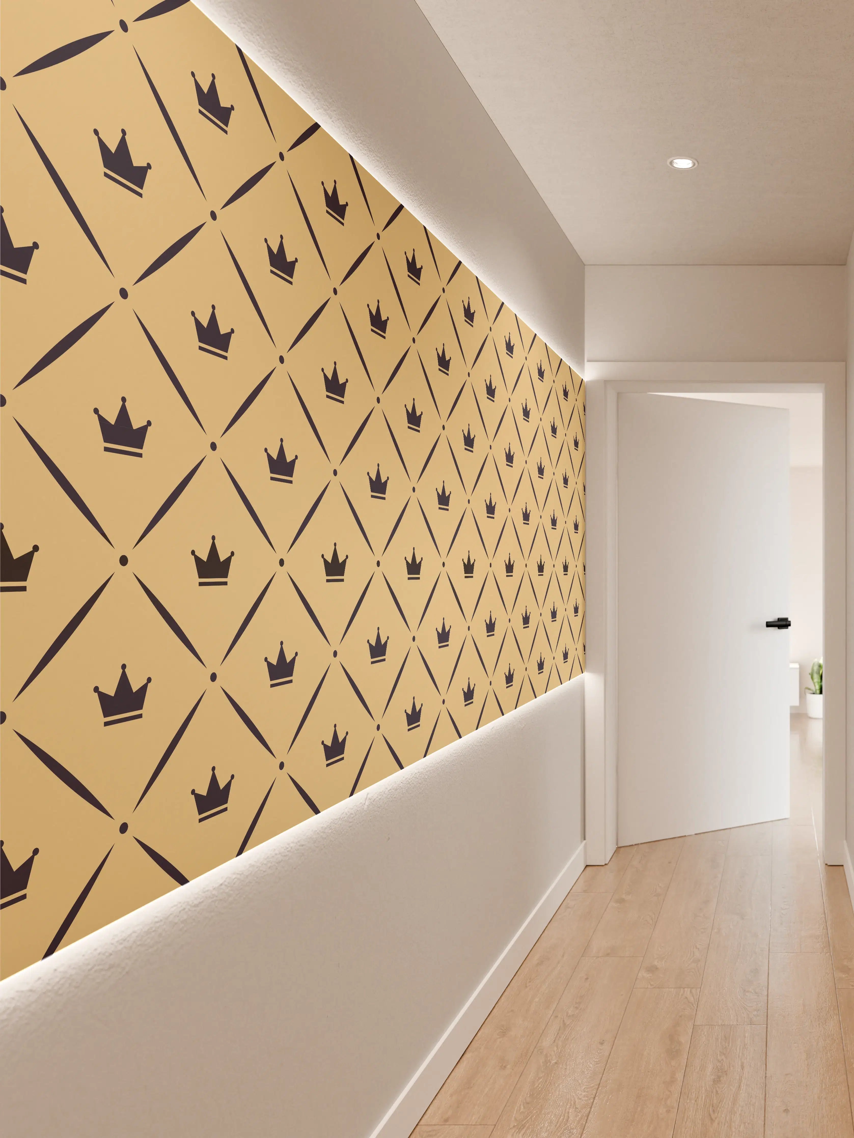 Wandverkleidung Flur - Elegantes Design mit geometrischen Mustern