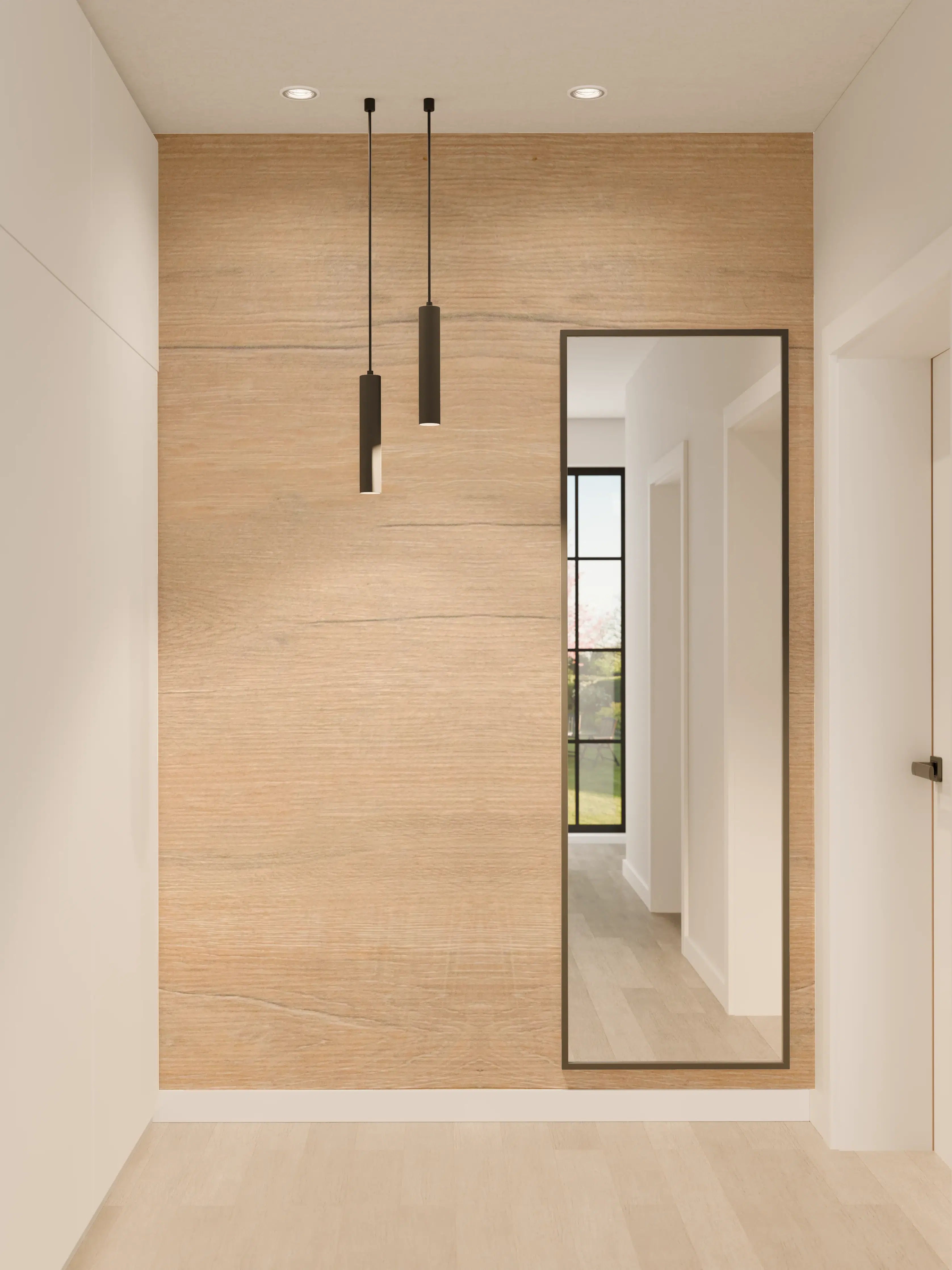 Wandverkleidung Flur - Elegantes Holzdesign im Nahbereich