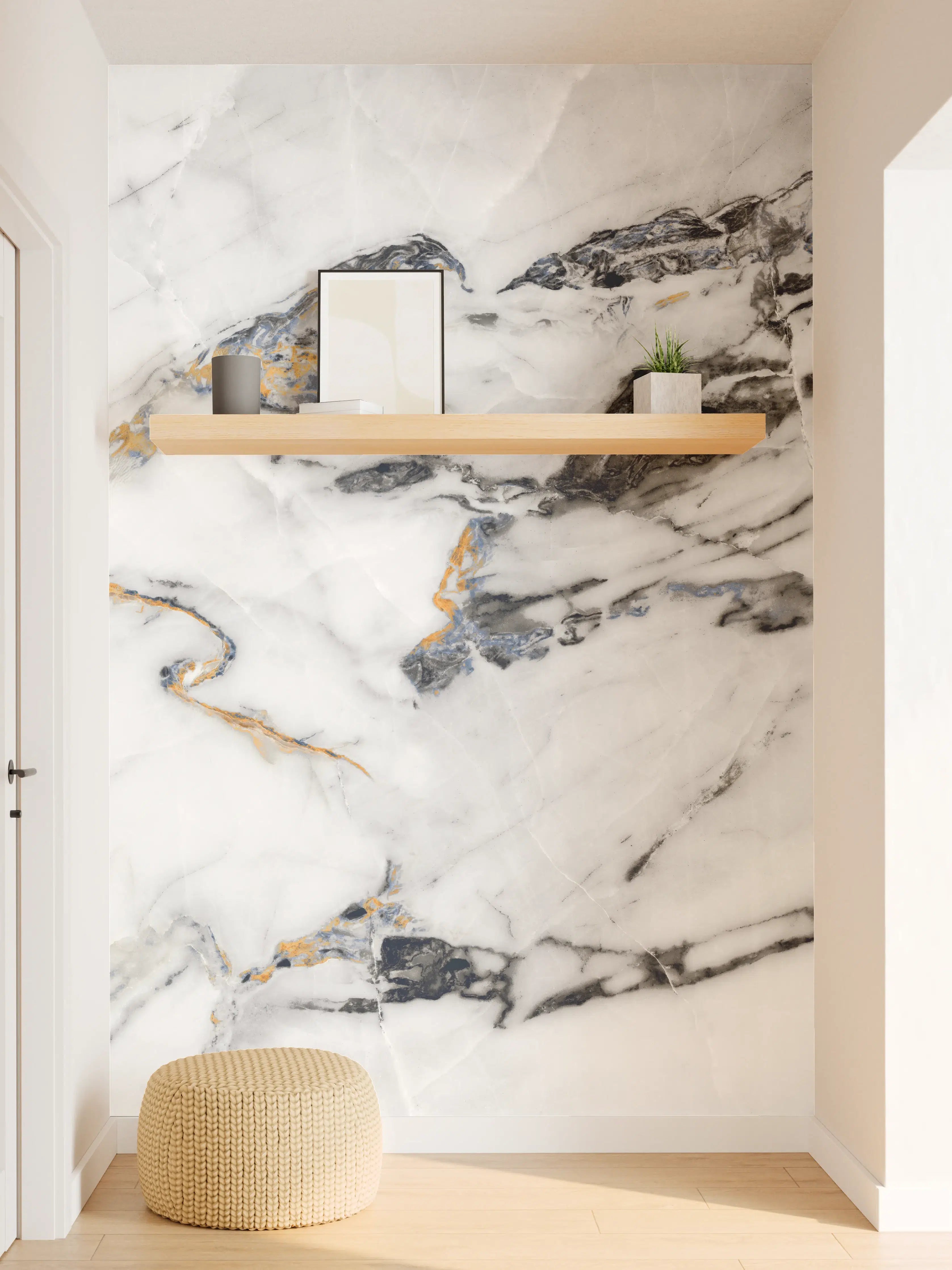 Wandverkleidung Flur - Elegantes Marmor-Design für Ihr Zuhause