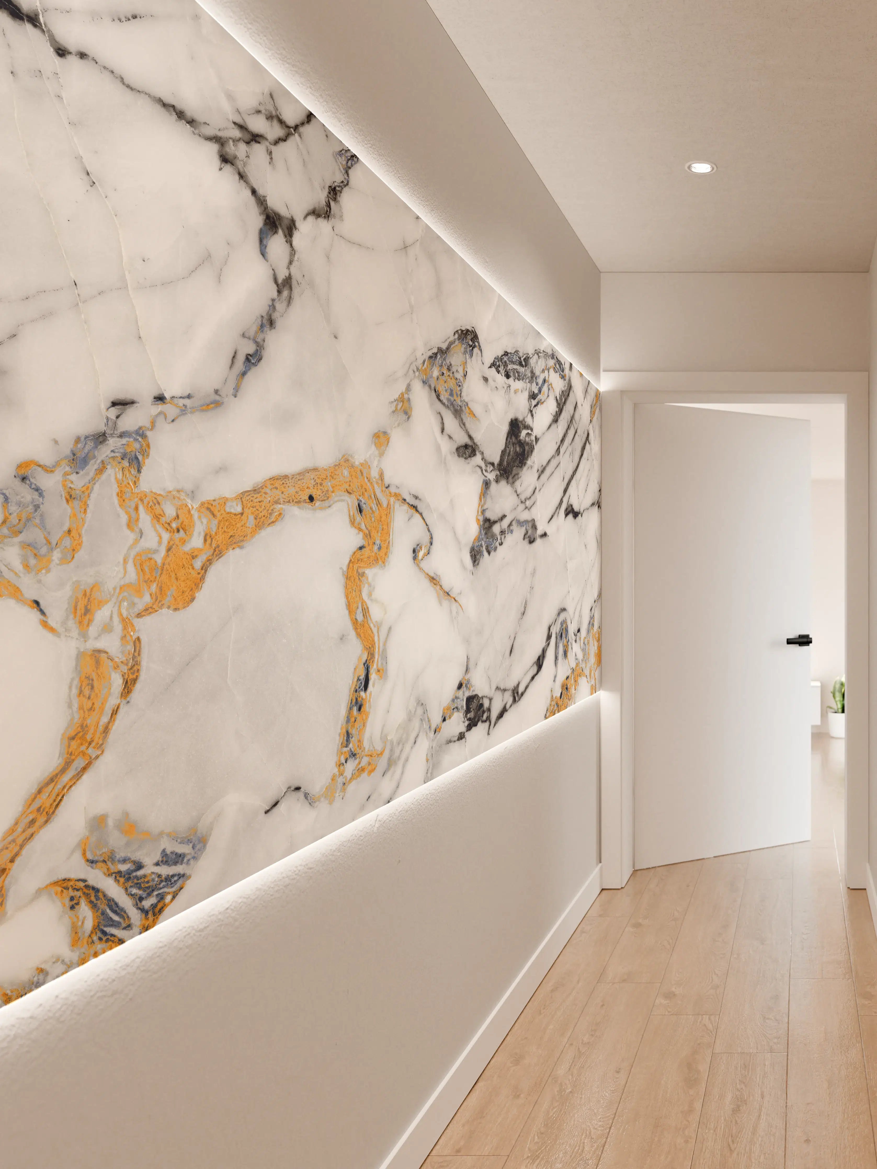 Wandverkleidung Flur - Elegantes Marmor-Design für Ihr Zuhause