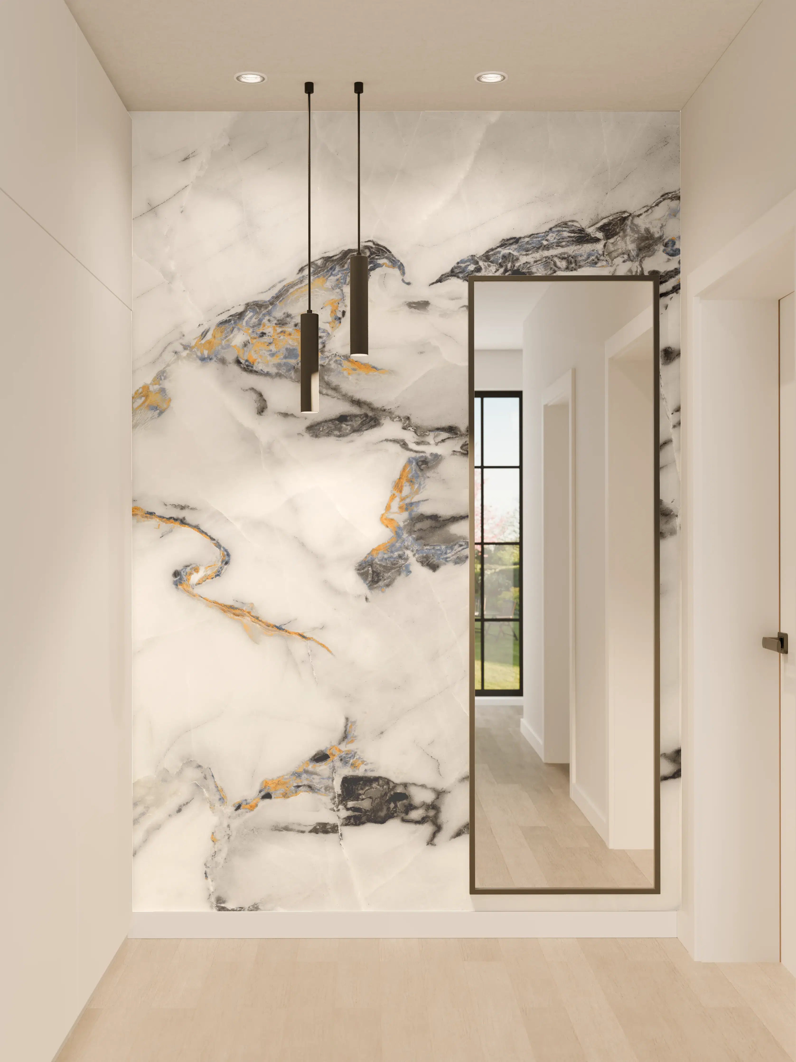 Wandverkleidung Flur - Elegantes Marmor-Design für Ihr Zuhause