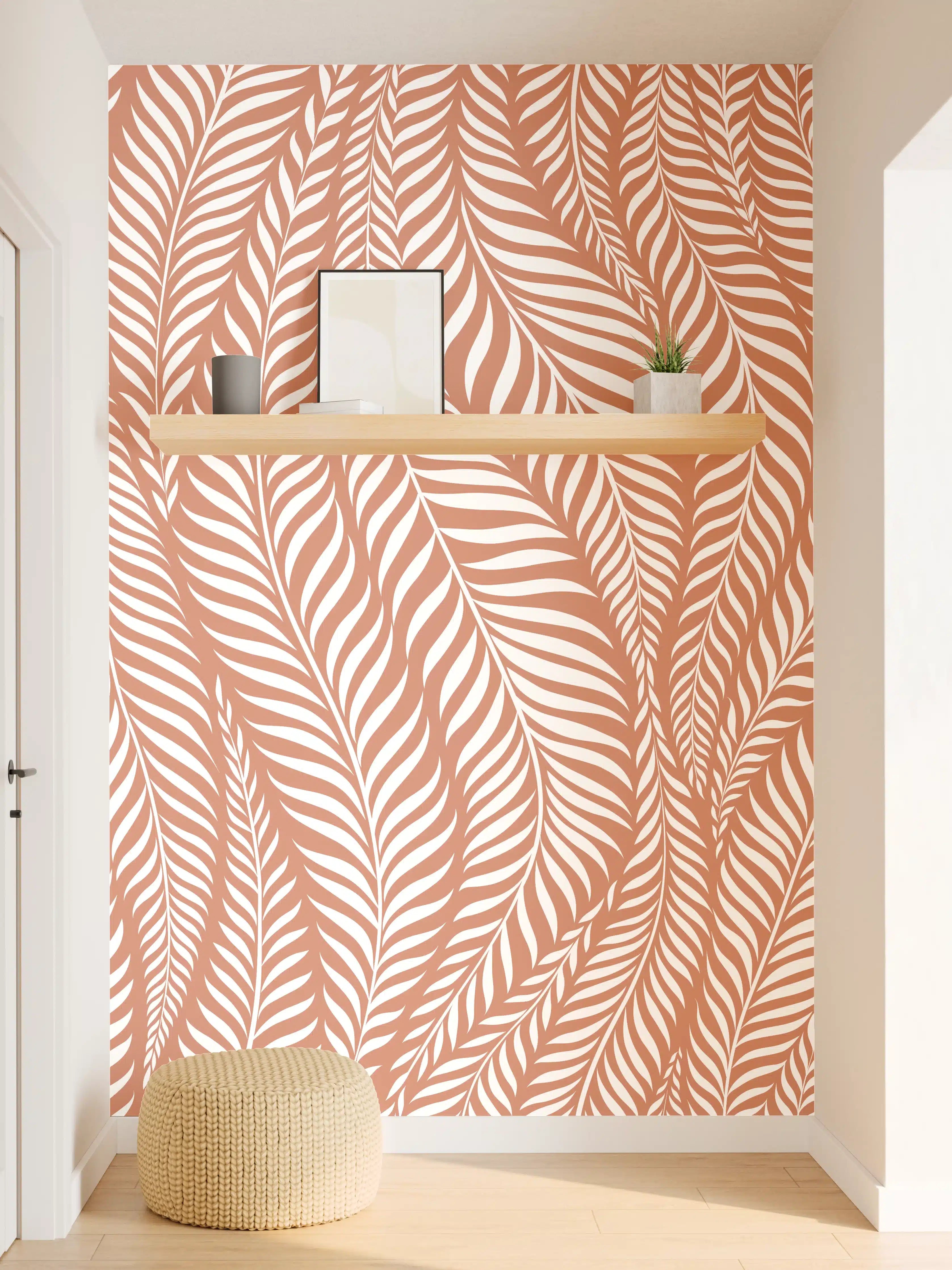Wandverkleidung Flur - Elegantes feines Leinwandbild mit modernem Muster