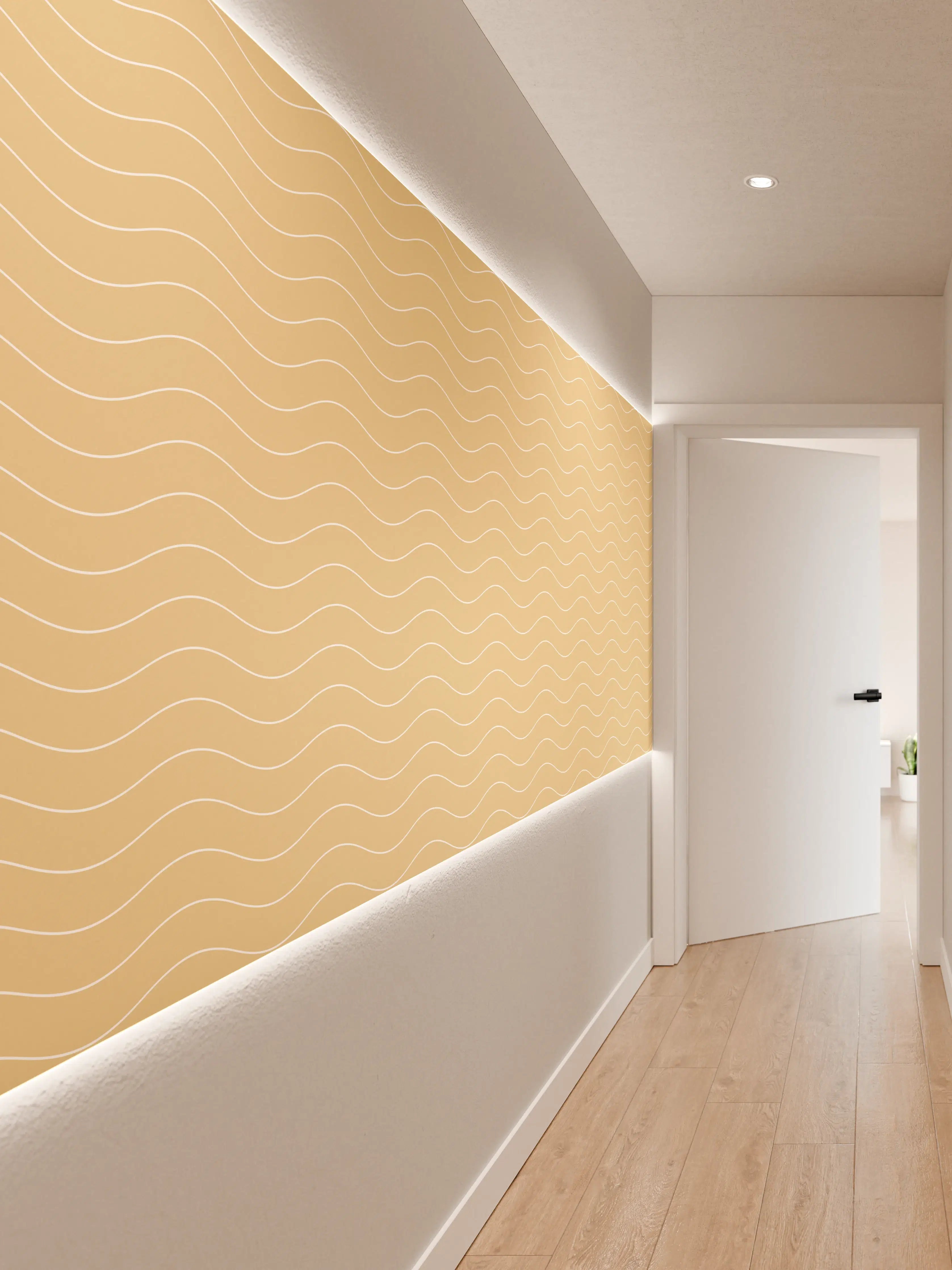 Wandverkleidung Flur - Elegantes, zeitloses Design mit warmer Farbpalette