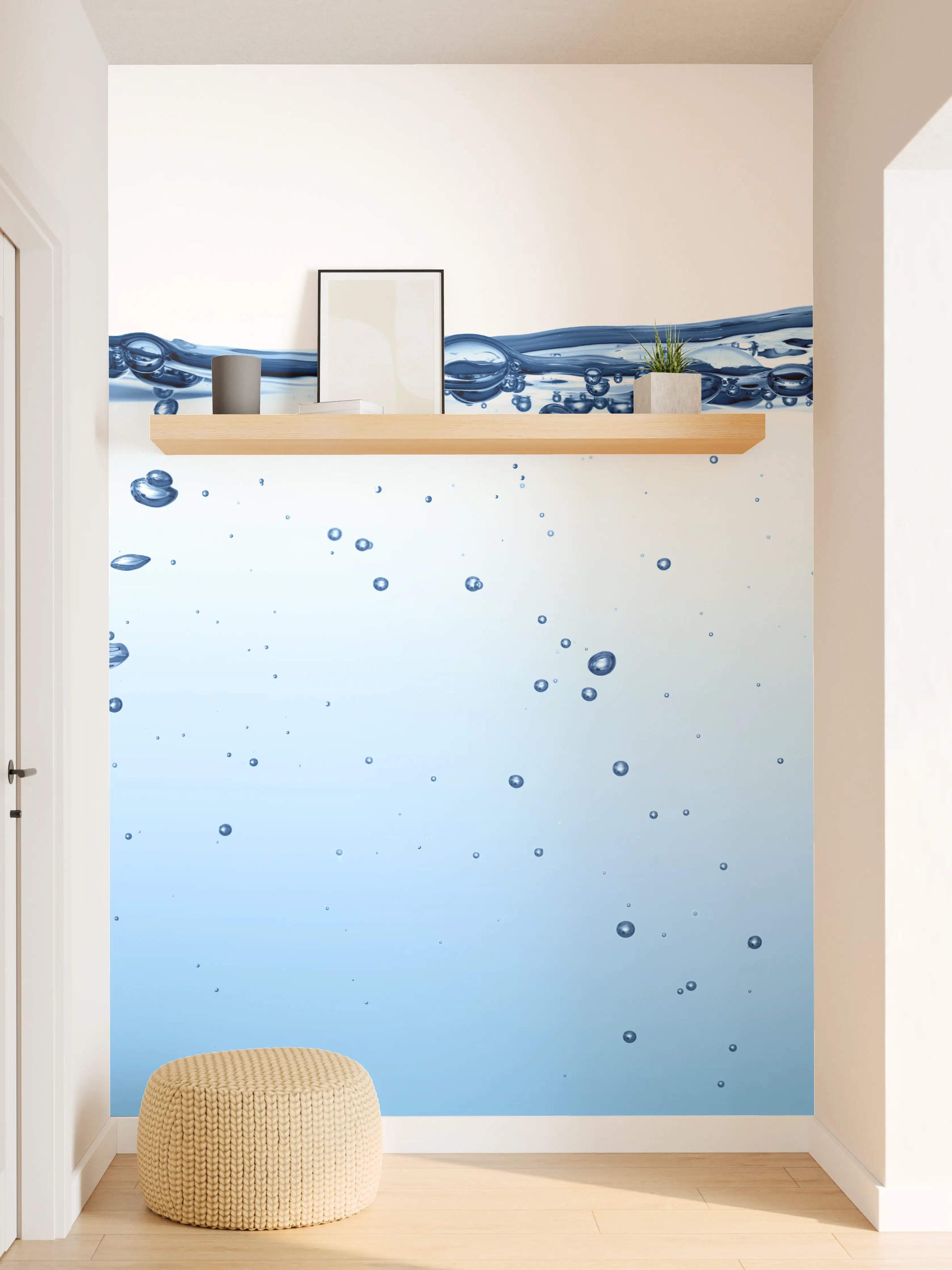 Wandverkleidung Flur - Energie des Wassers