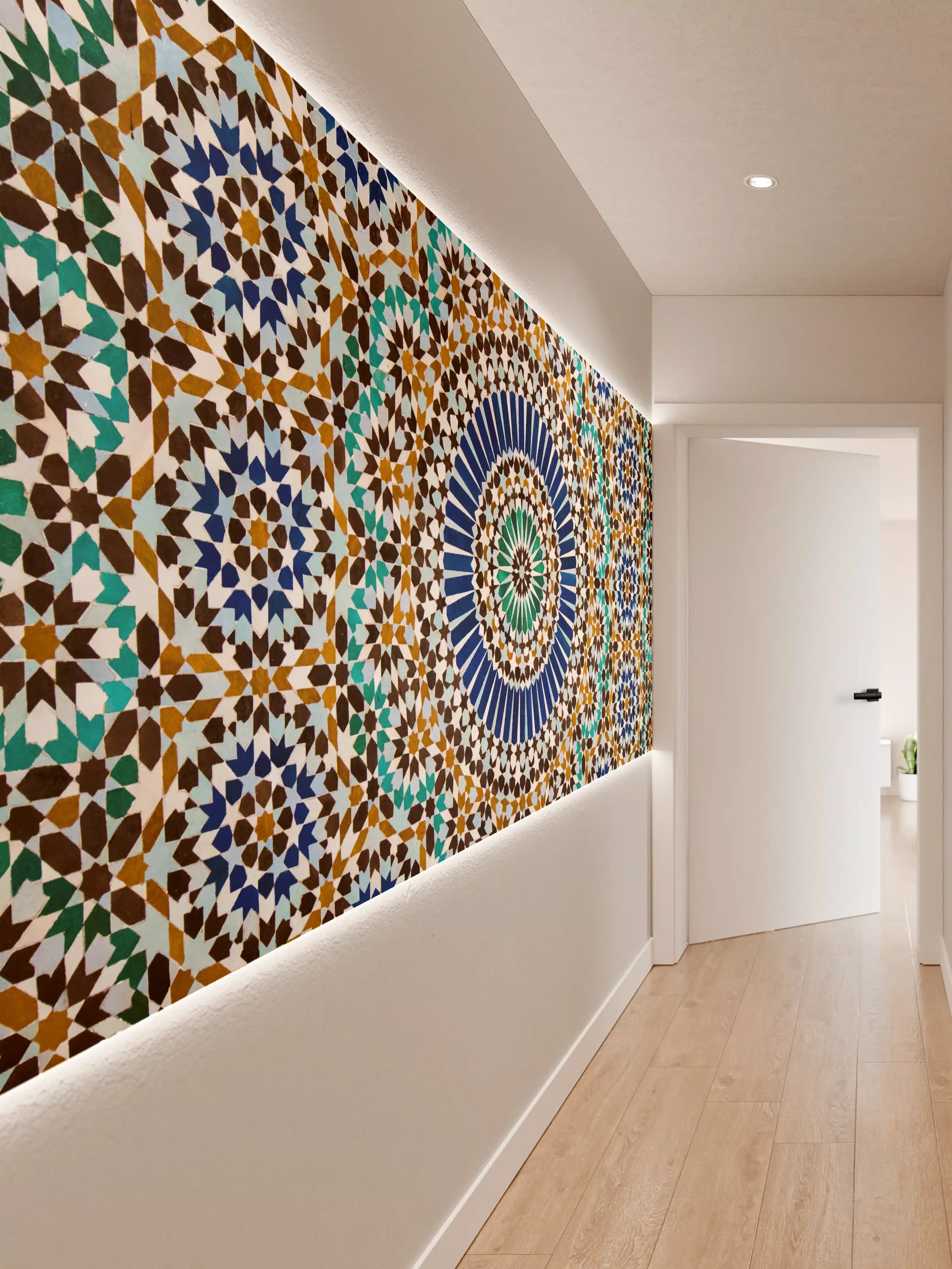 Wandverkleidung Flur - Entspannende und detailreiche Mosaik-Kunst