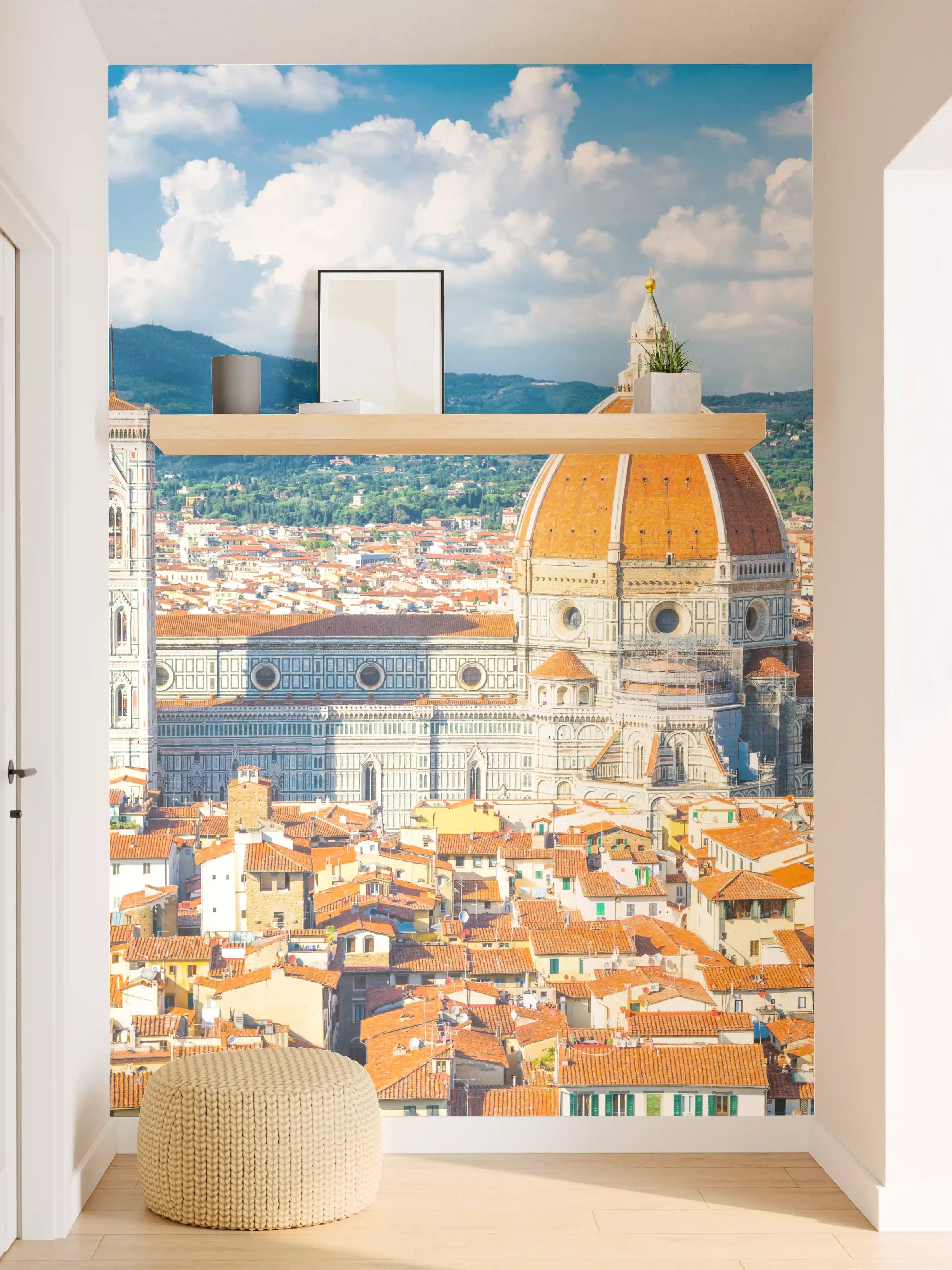 Wandverkleidung Flur - Florenz Skyline mit Dom