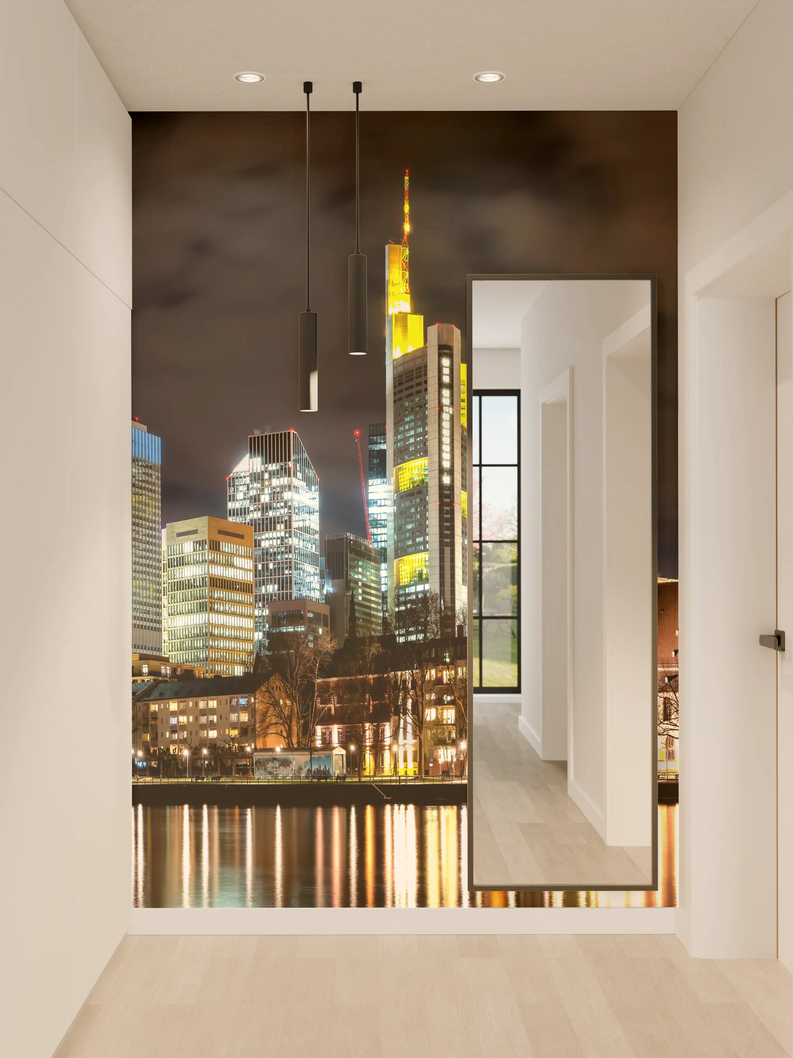 Wandverkleidung Flur - Frankfurt Nachtportrait