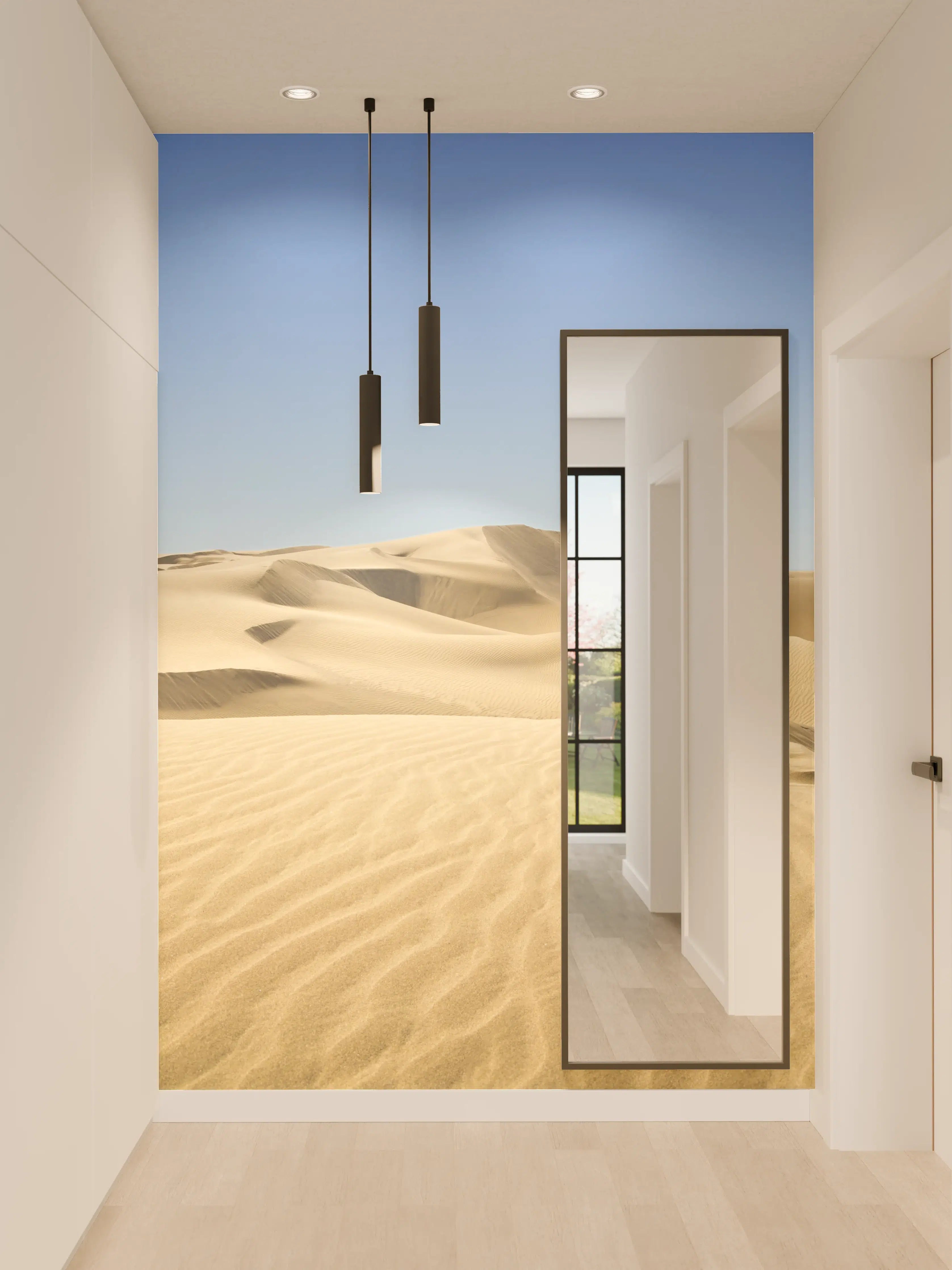 Wandverkleidung Flur - Gold desert