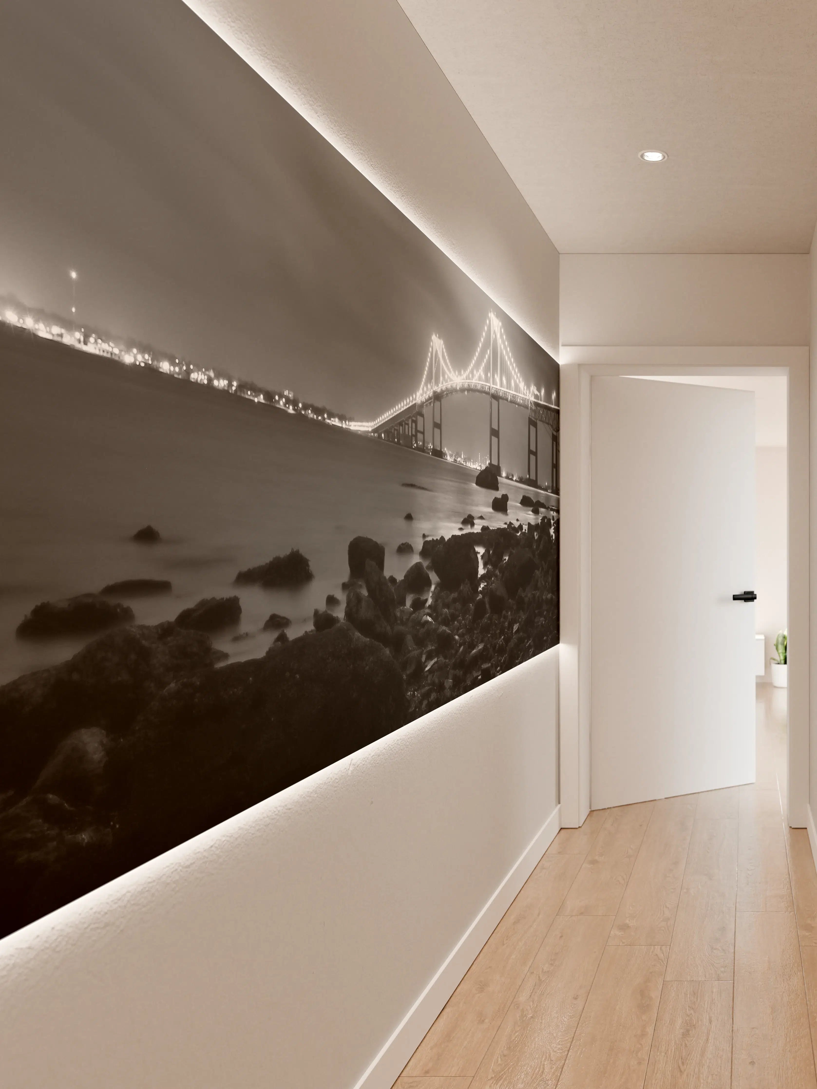 Wandverkleidung Flur - Golden Gate Brücke - San Francisco