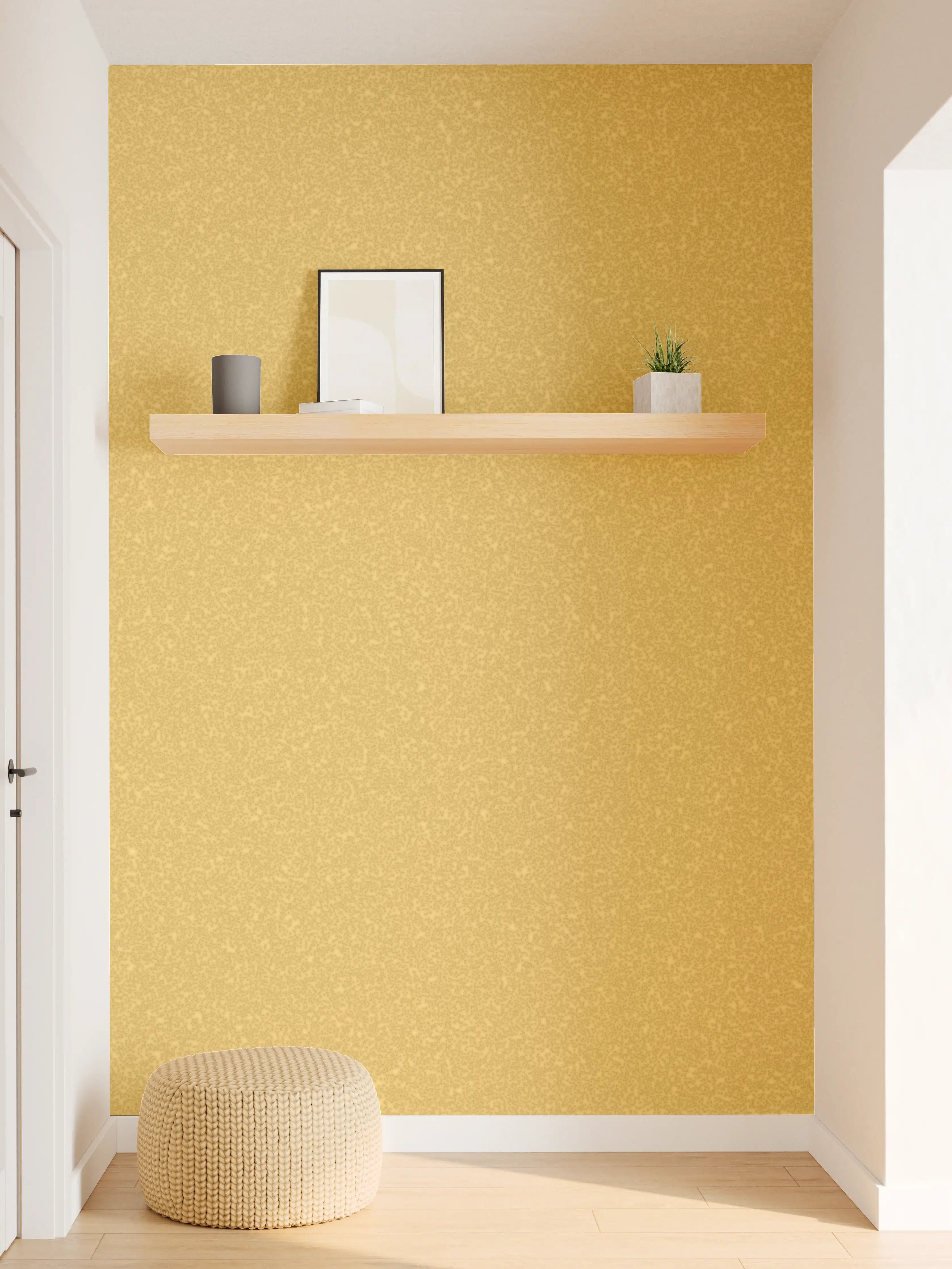Wandverkleidung Flur - Goldene Wandtextur - goldene Narzisse