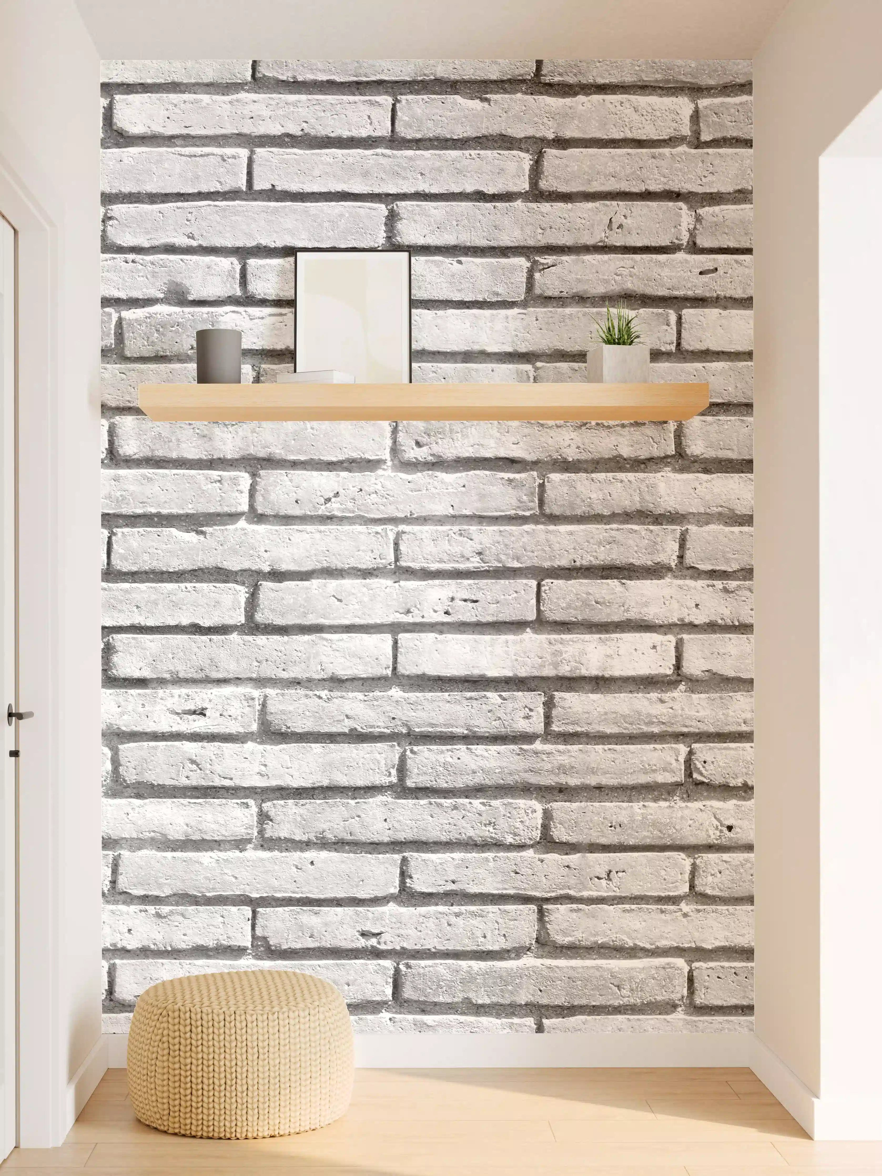 Wandverkleidung Flur - Gräuliche Grunge Steinmauer