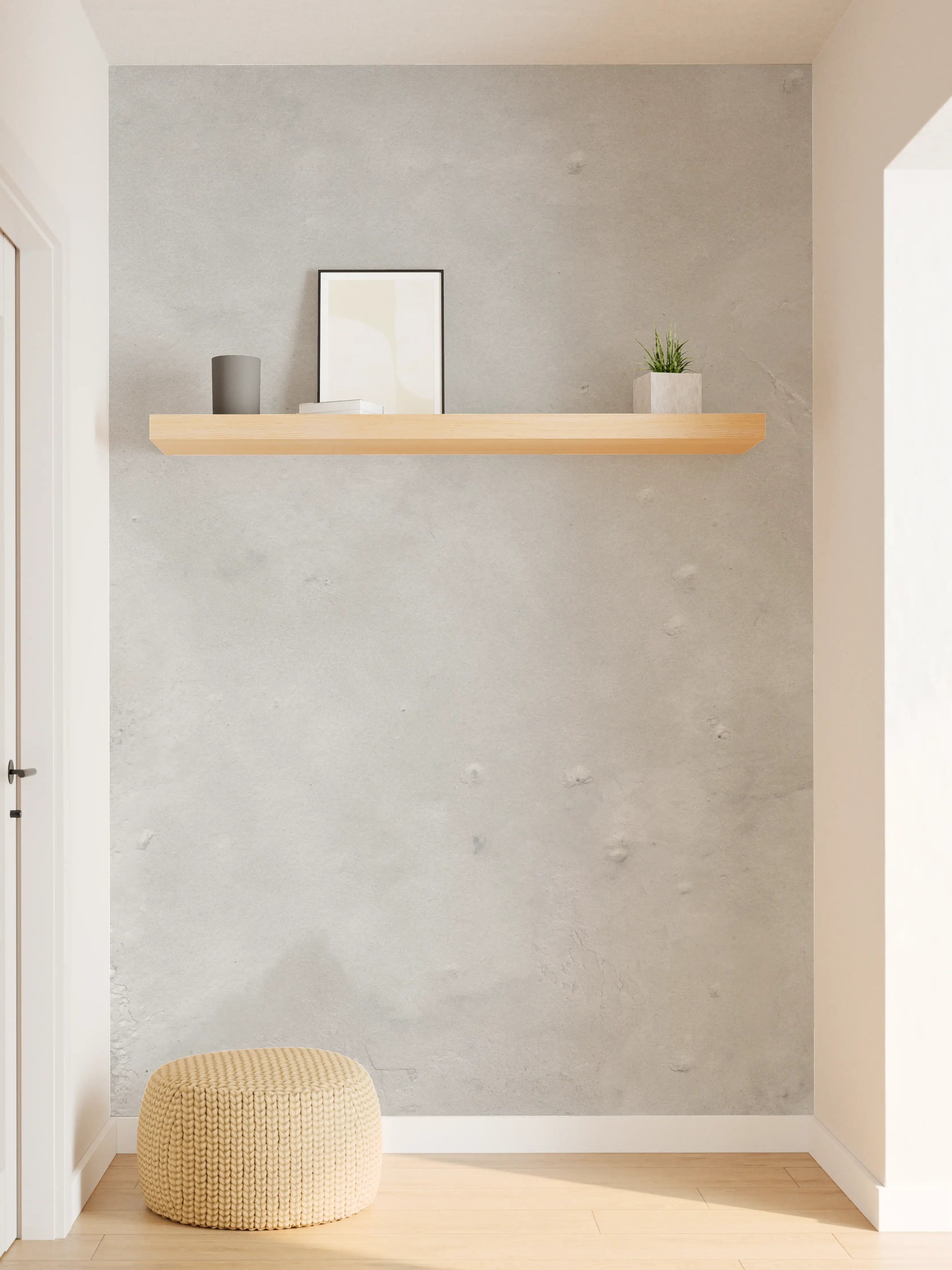 Wandverkleidung Flur - Gräuliche Naturstein Textur